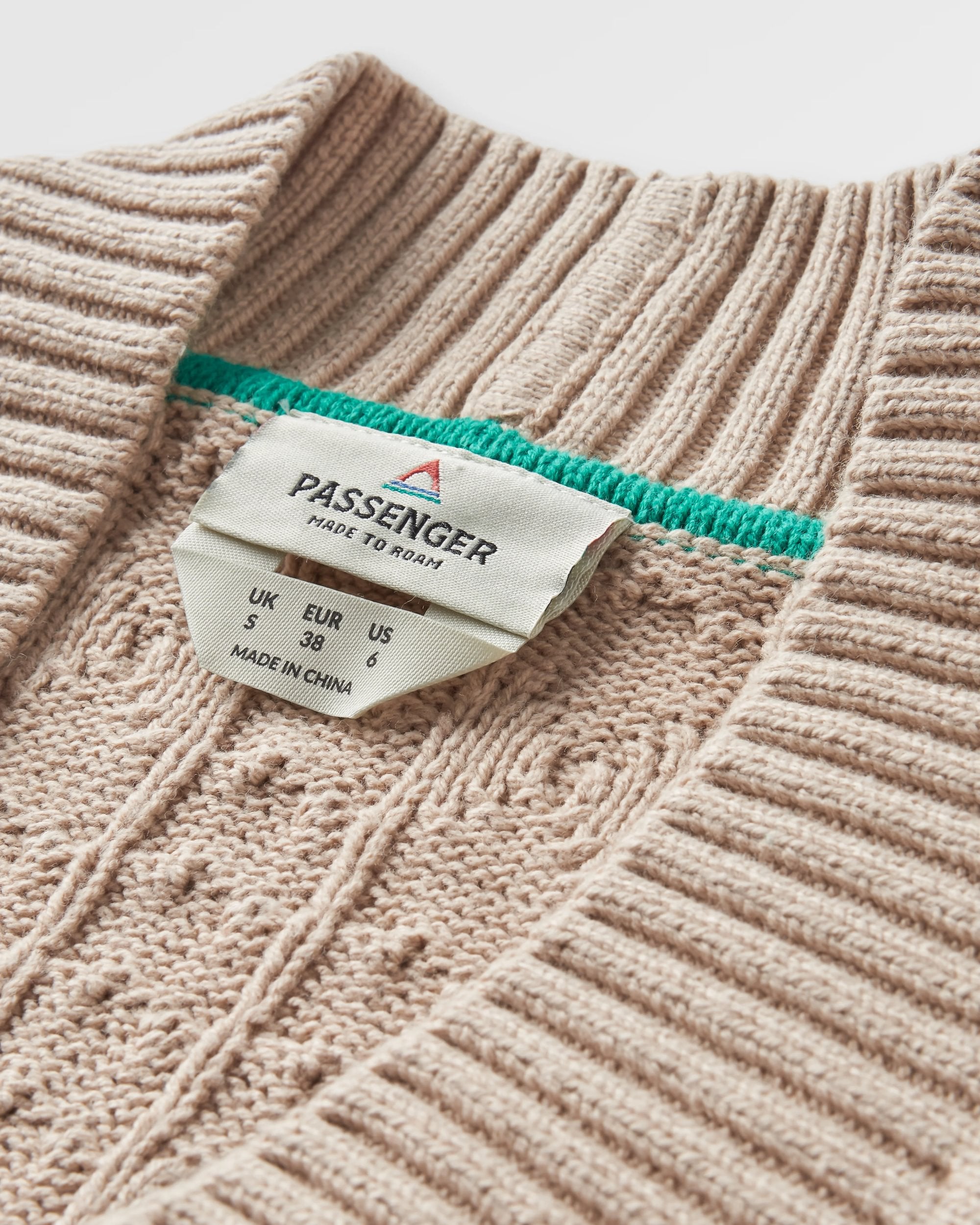 Homely Knitted Cardigan - Simply Taupe - Flatlay