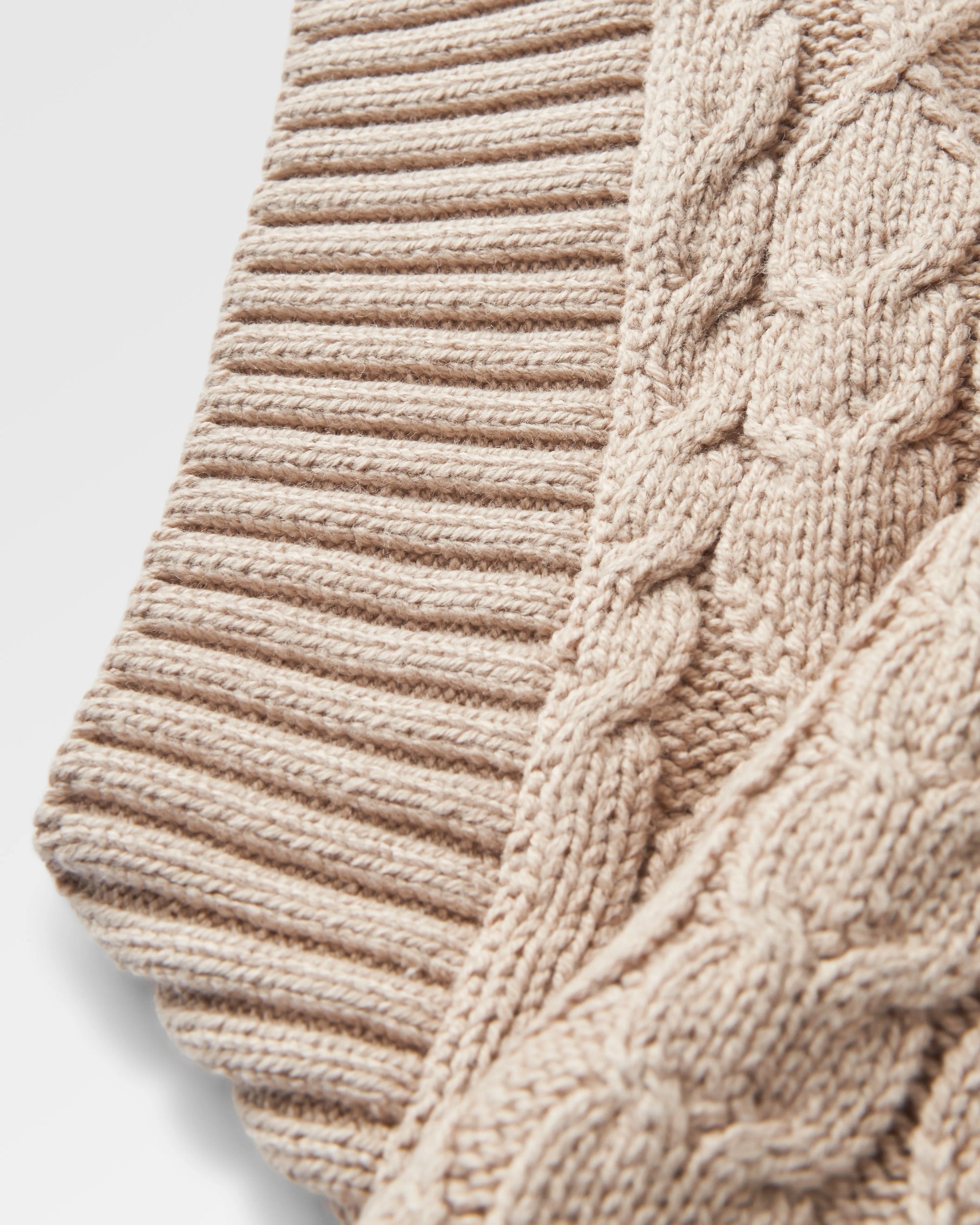 Homely Knitted Cardigan - Simply Taupe - Flatlay