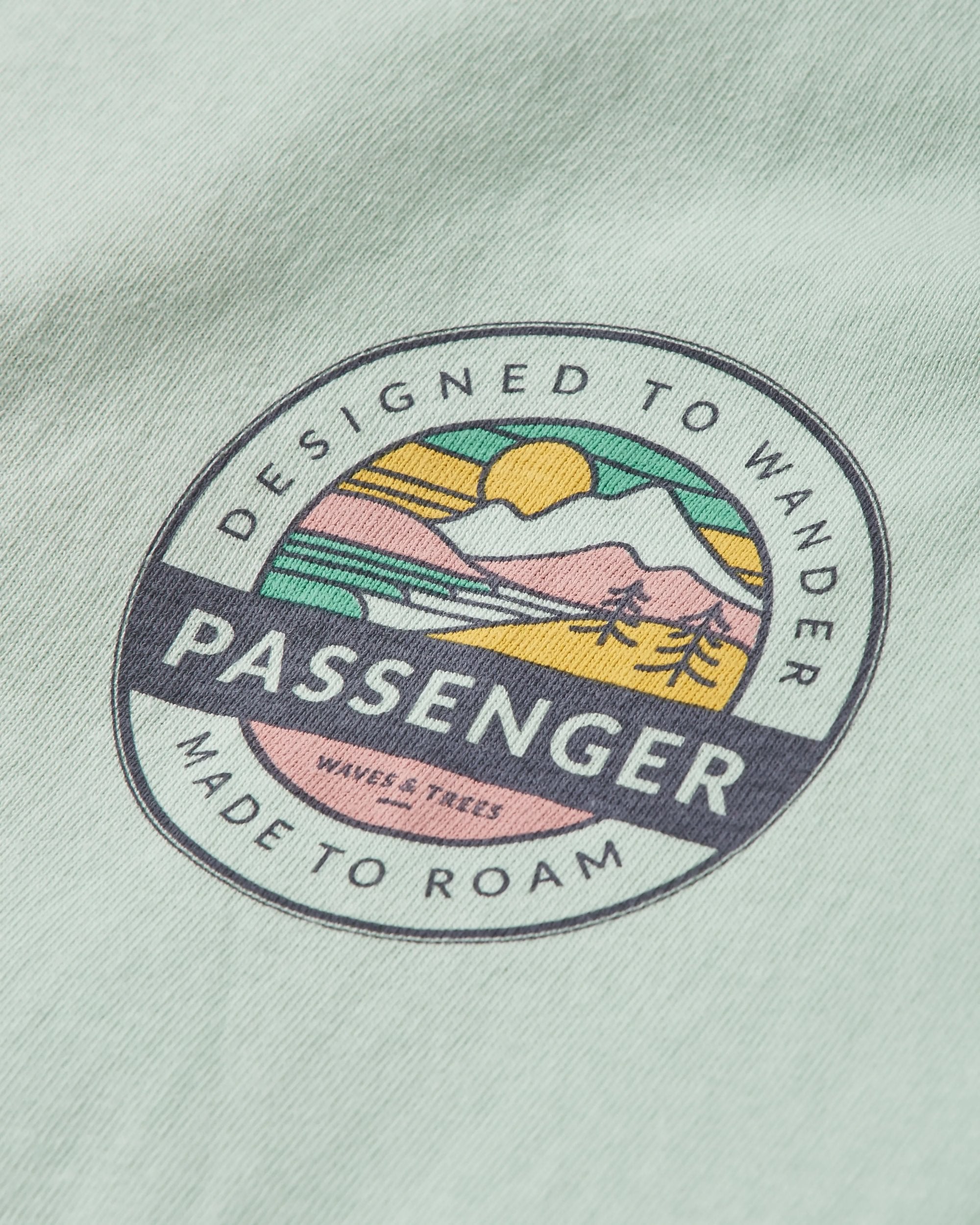 Odyssey Recycled Cotton T-Shirt - Surf Spray - Flatlay