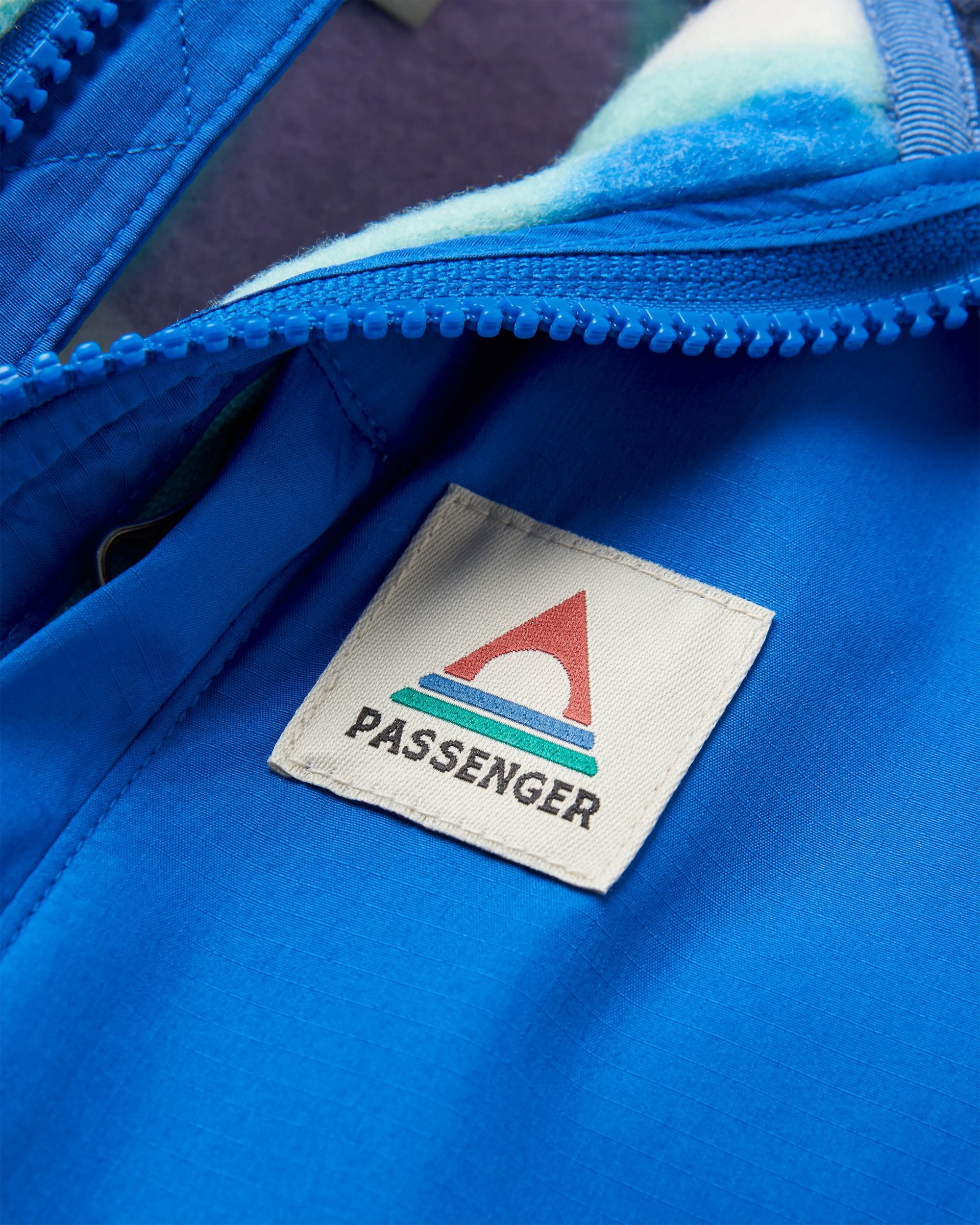 Home Recycled Sherpa Fleece - Mountain Foliage Purple - Flatlay