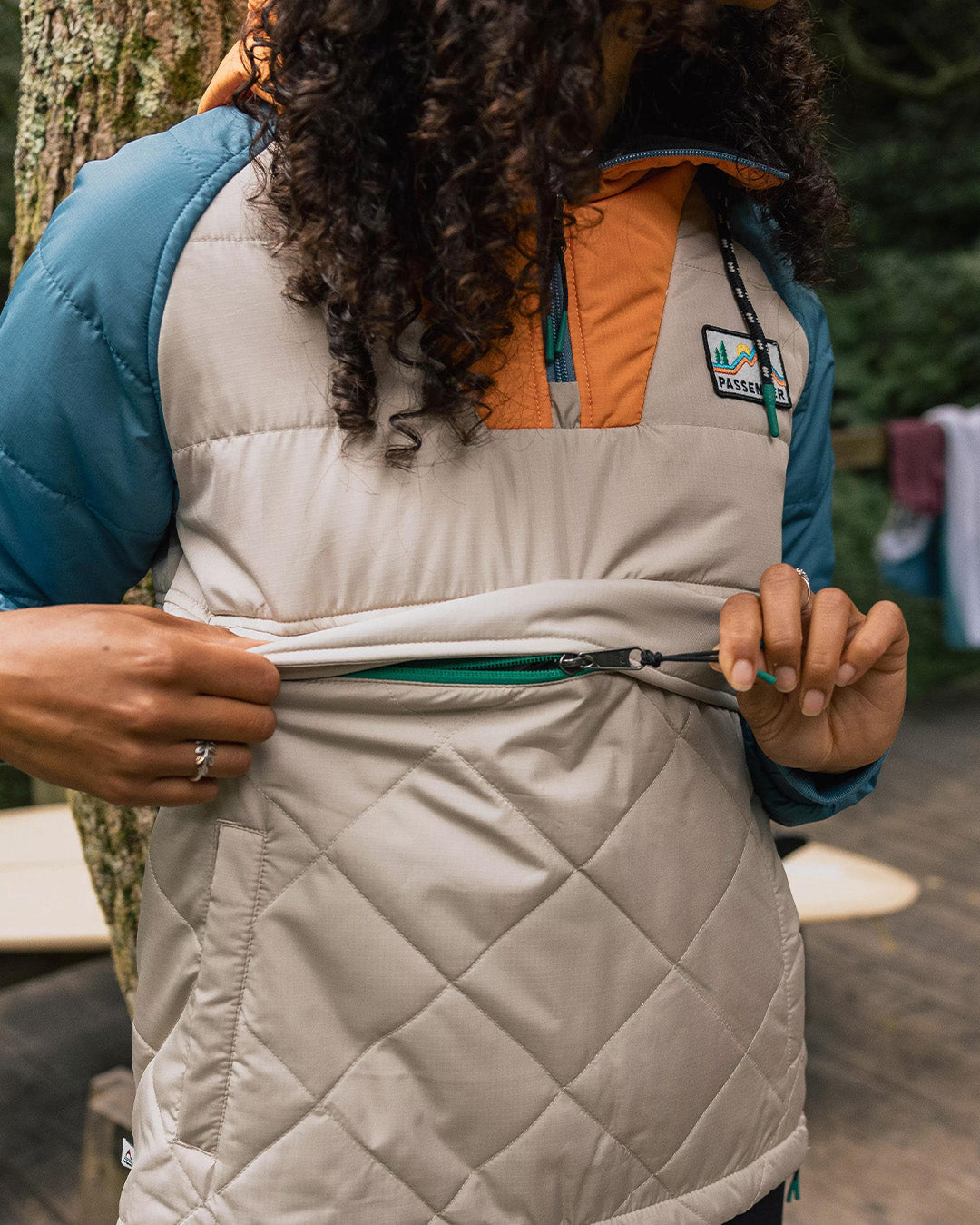 Ocean Recycled Insulated 1/2 Zip Jacket - Feather - Lifestyle