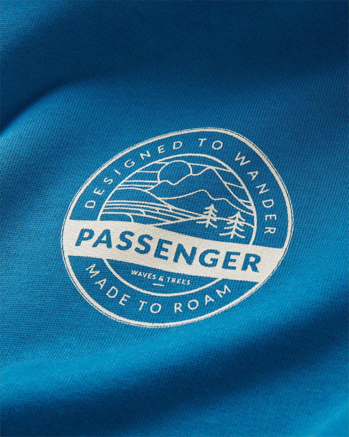 Odyssey Organic Cotton Hoodie - Blue Steel - Flatlay