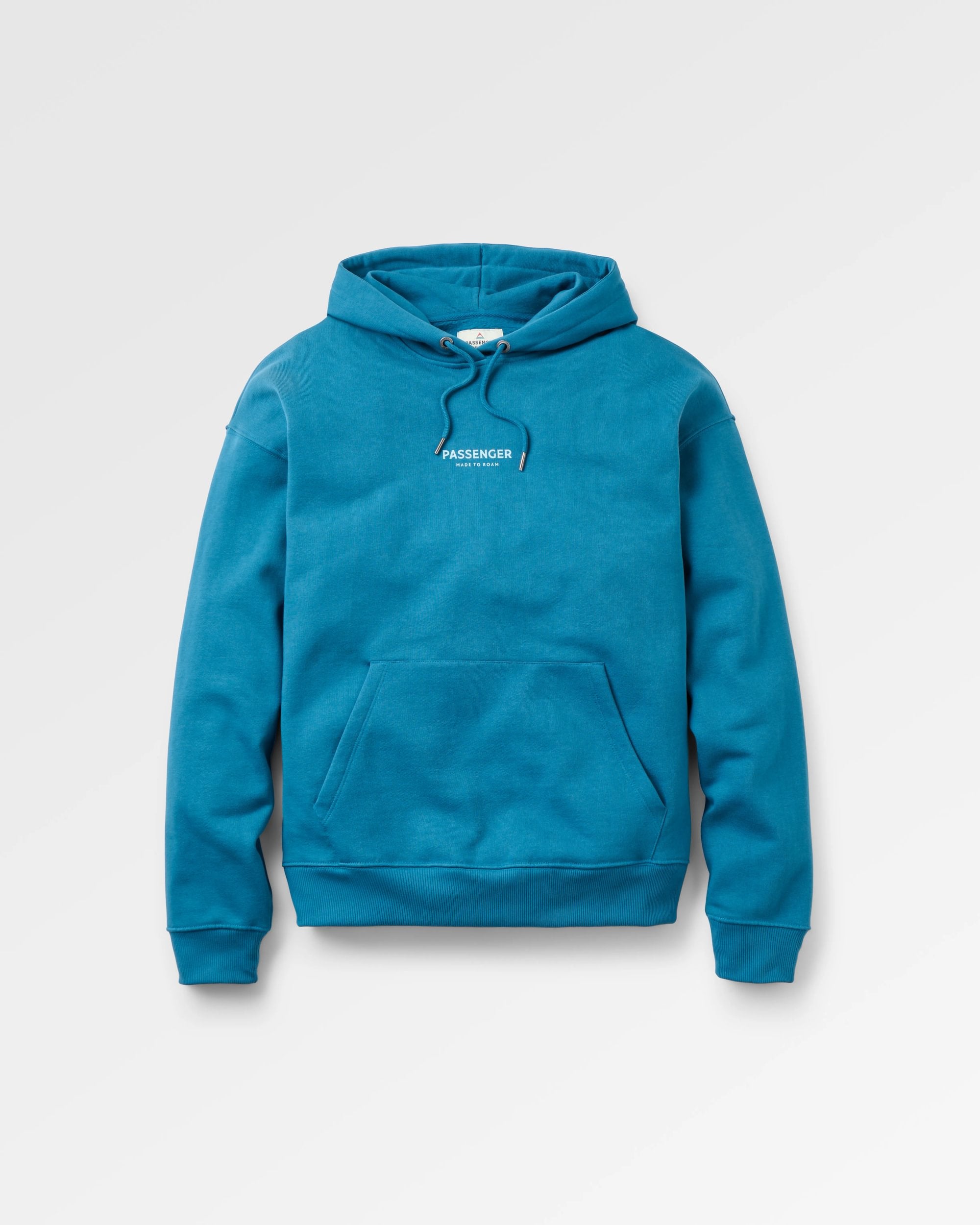 Passenger Relaxed Fit Hoodie - Tidal Blue - Flatlay