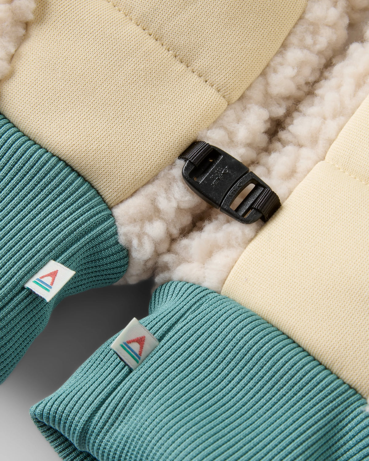 Avalanche Sherpa Mittens - Oatmeal - Flatlay