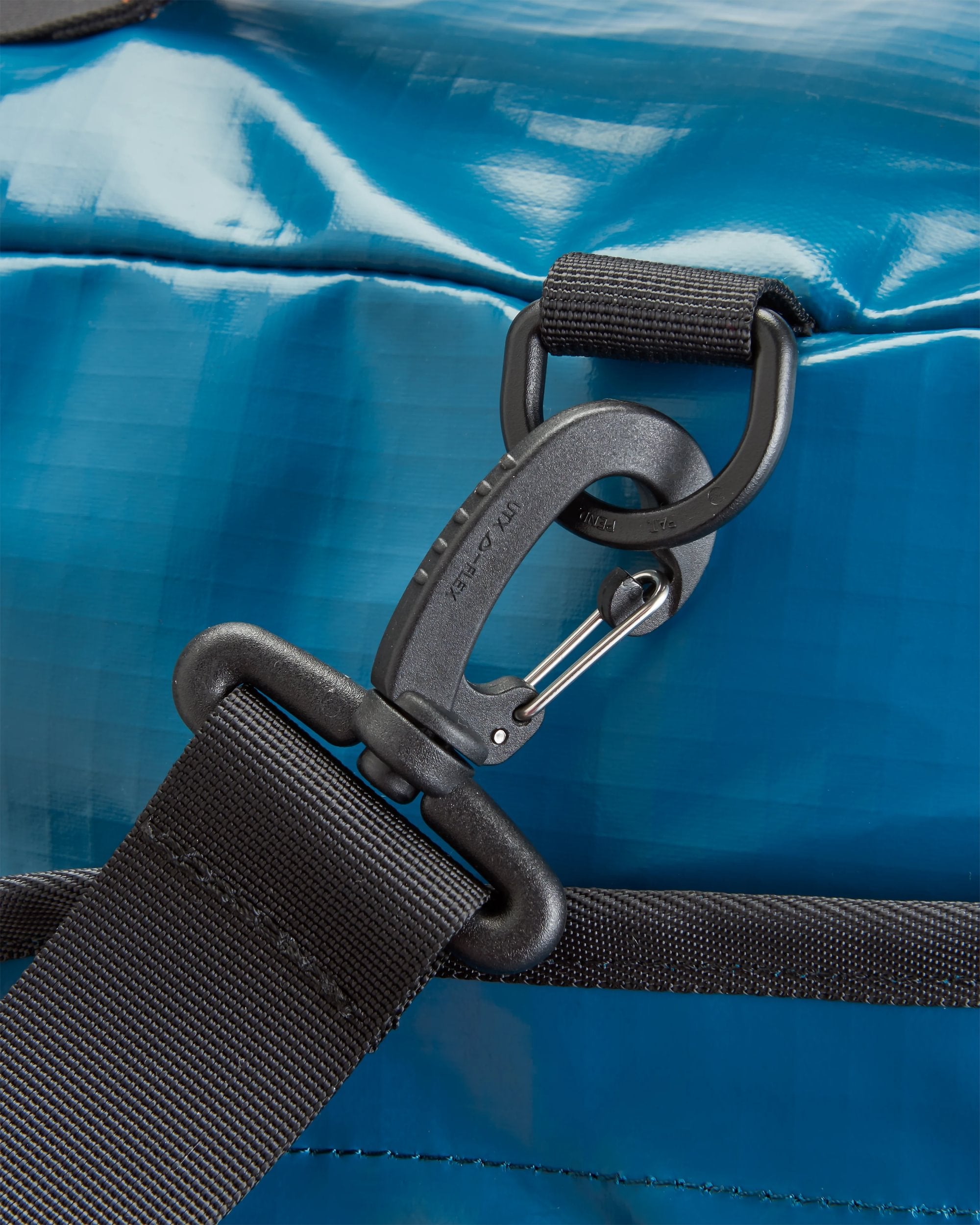 Roamer Recycled 60L Duffel Bag - Tidal Blue - Flatlay