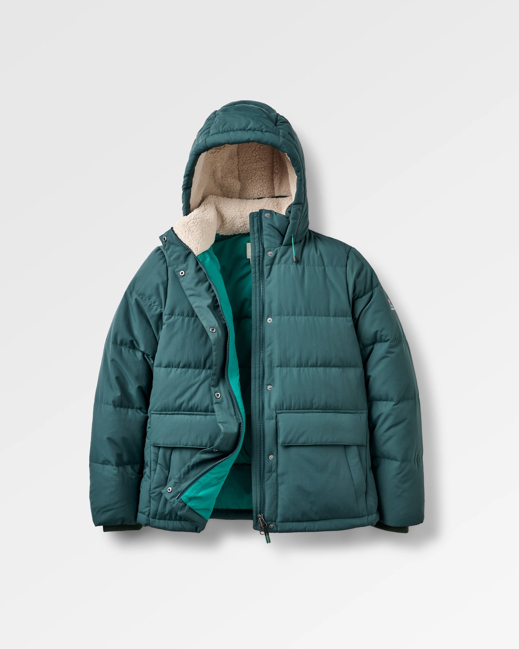 Nook Insulated Jacket - Dark Fern - Flatlay