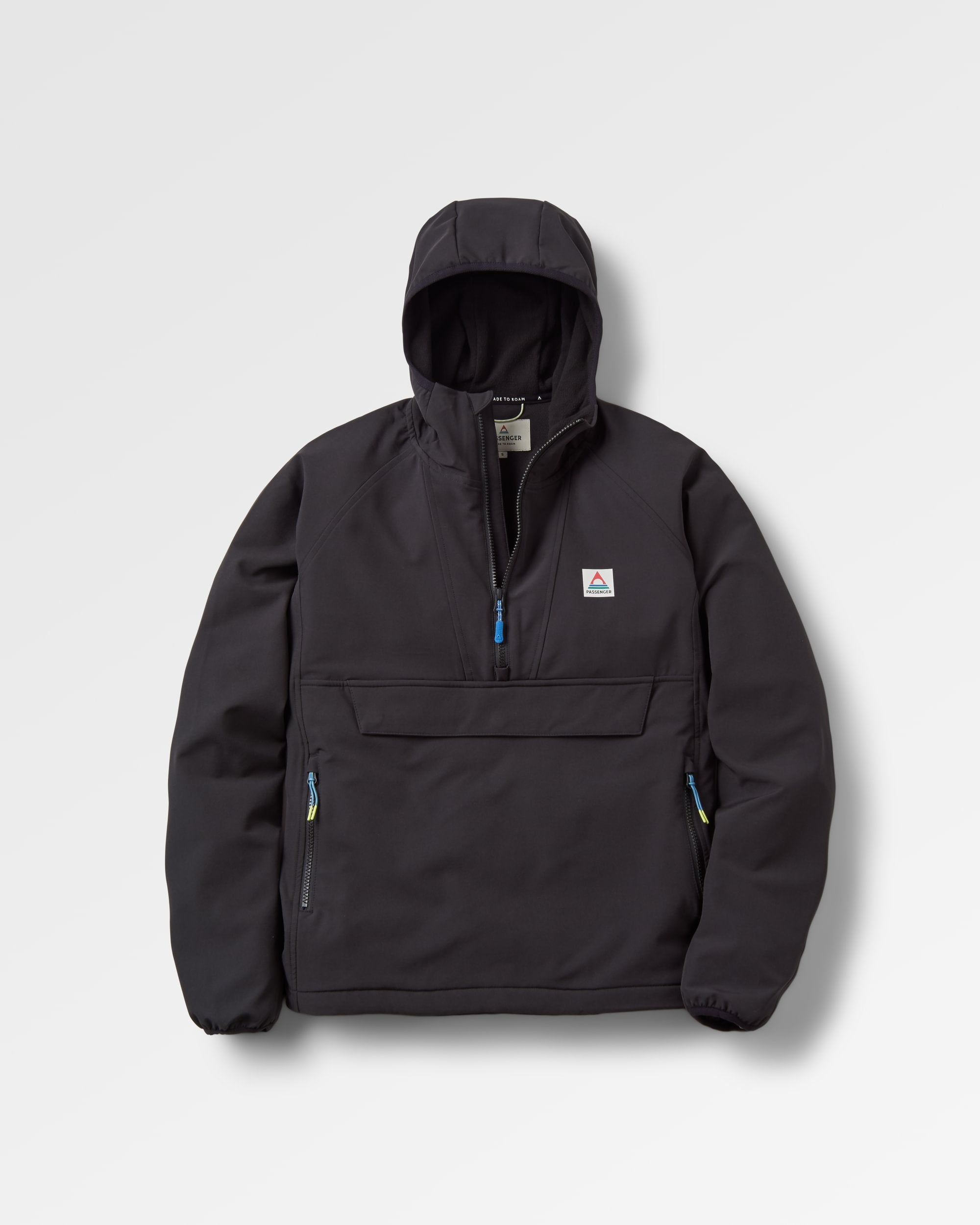 Ocean Recycled Softshell Anorak - Black - Flatlay