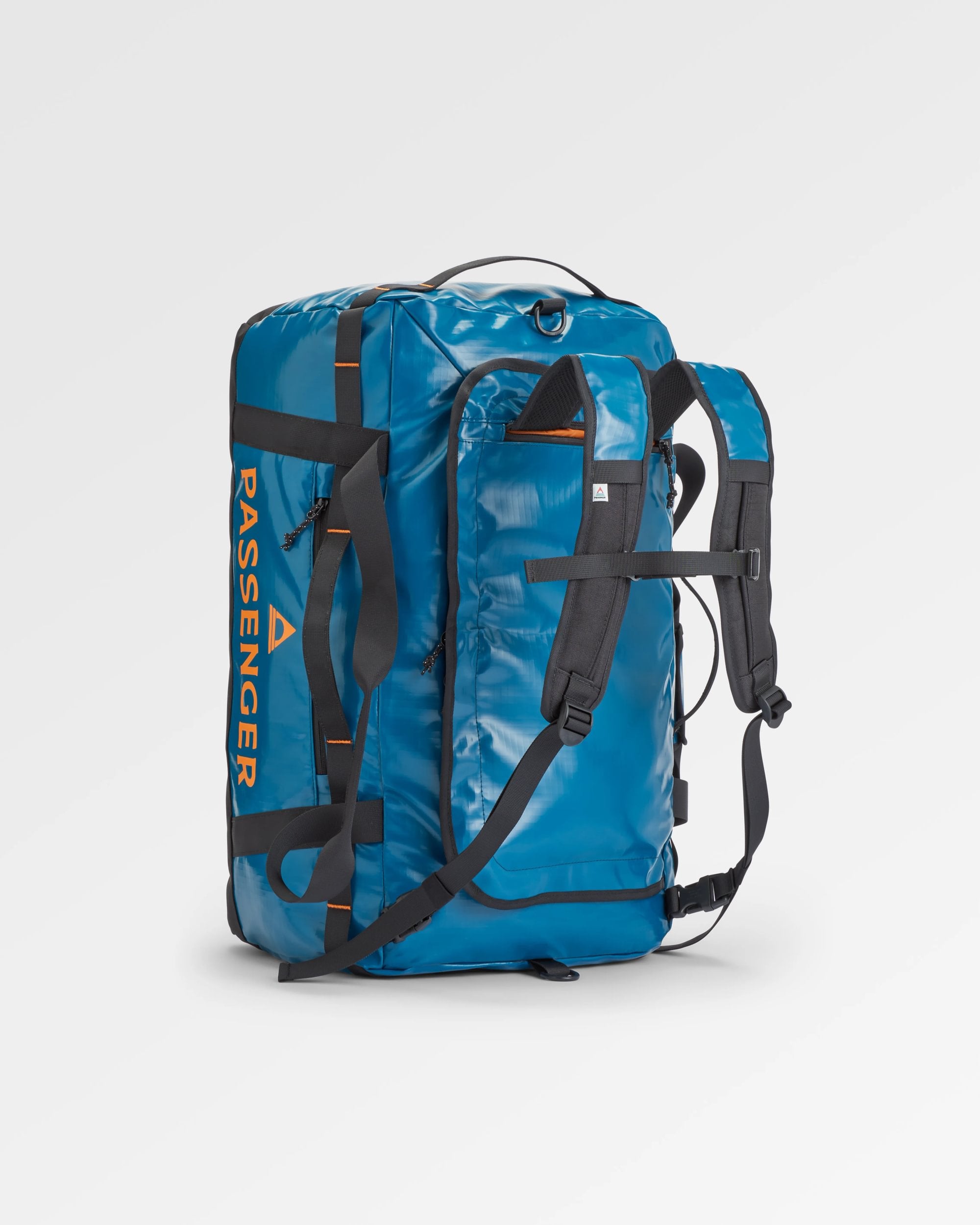 Roamer Recycled 60L Duffel Bag - Tidal Blue - Flatlay