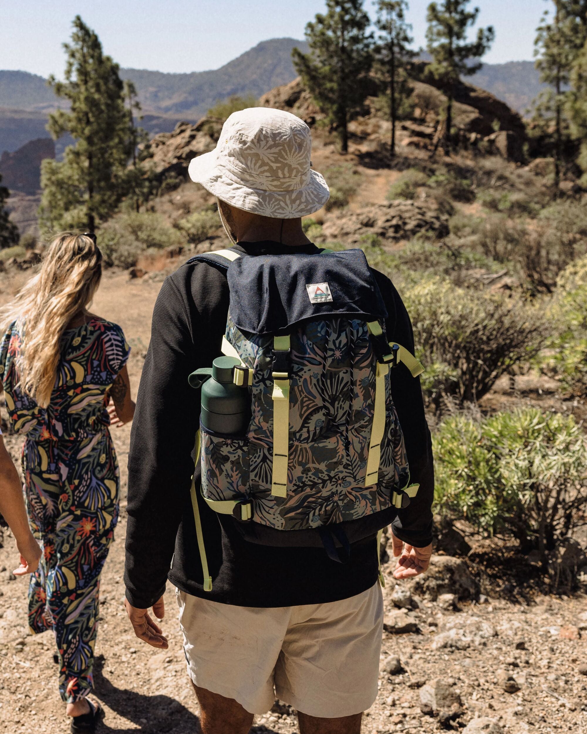 Boondocker Recycled 26L Backpack - Abstract Seaweed Pistachio - Lifestyle - Male