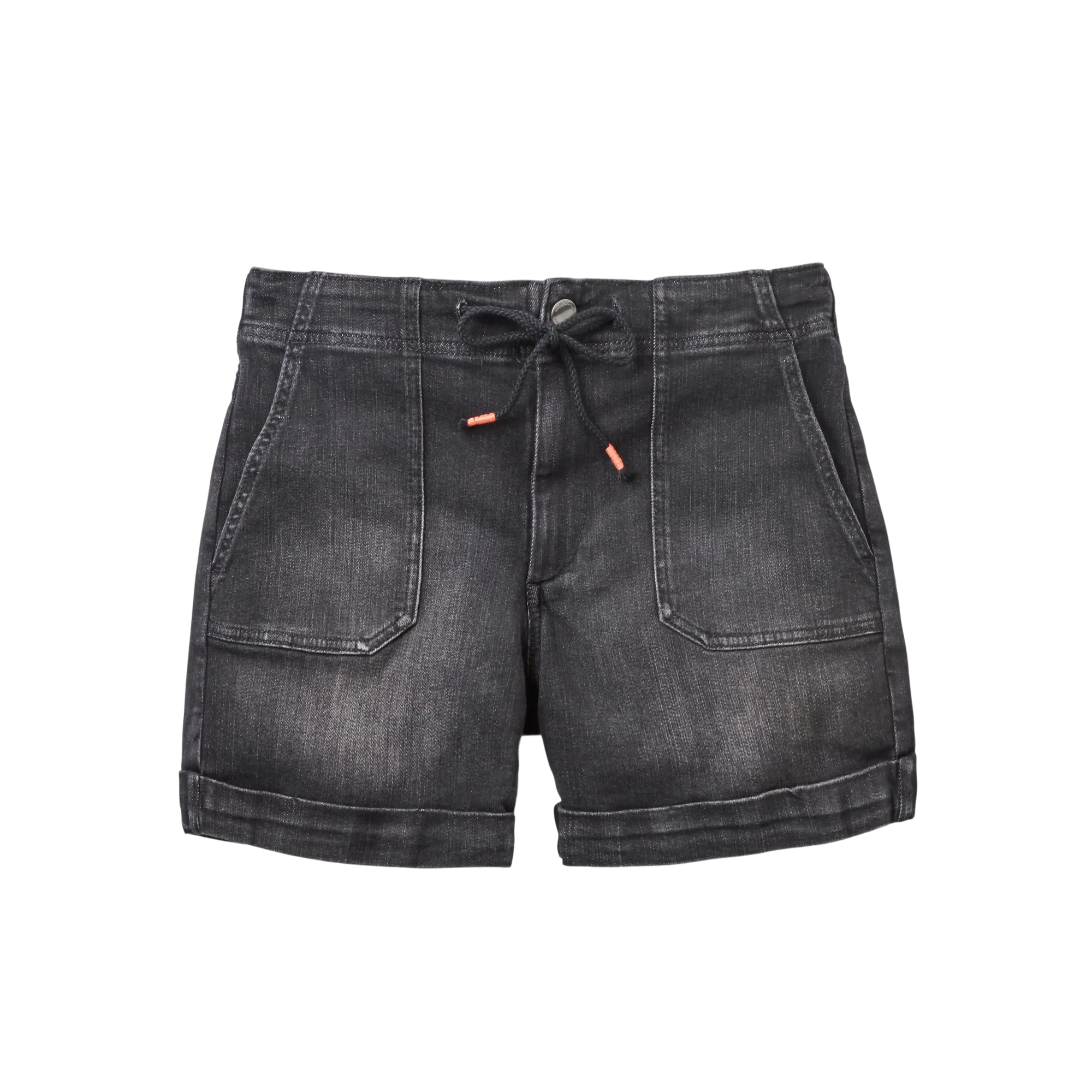 Carriso Denim Shorts - Gewaschener schwarzer Denim