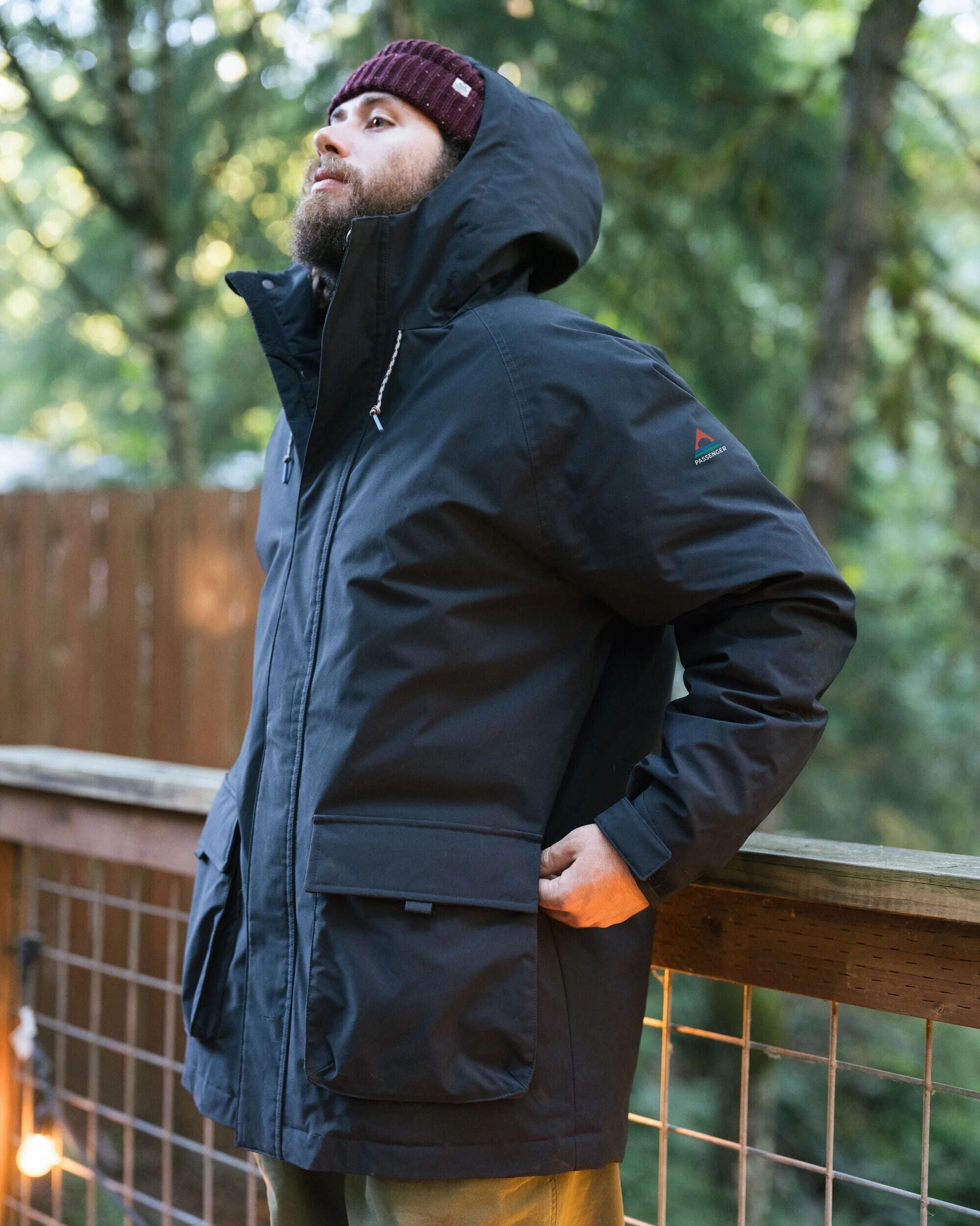 Baltic Recycled Insulated Parka - Black - Lifestyle