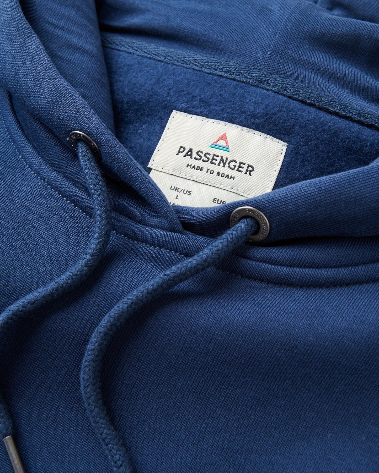 Odyssey Organic Cotton Hoodie - Rich Navy - Flatlay