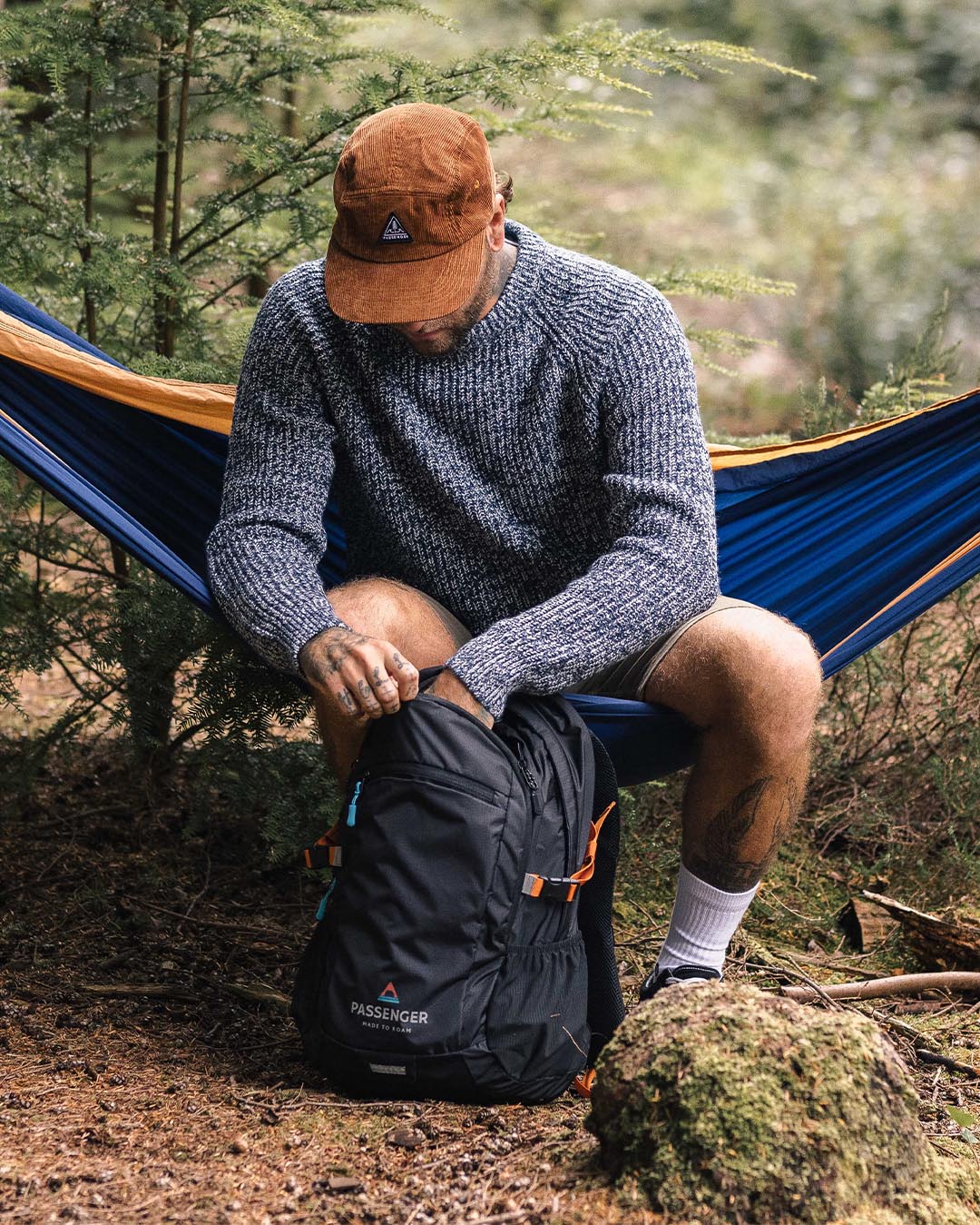 Fog Recycled Knitted Jumper - Grey Marl - Lifestyle