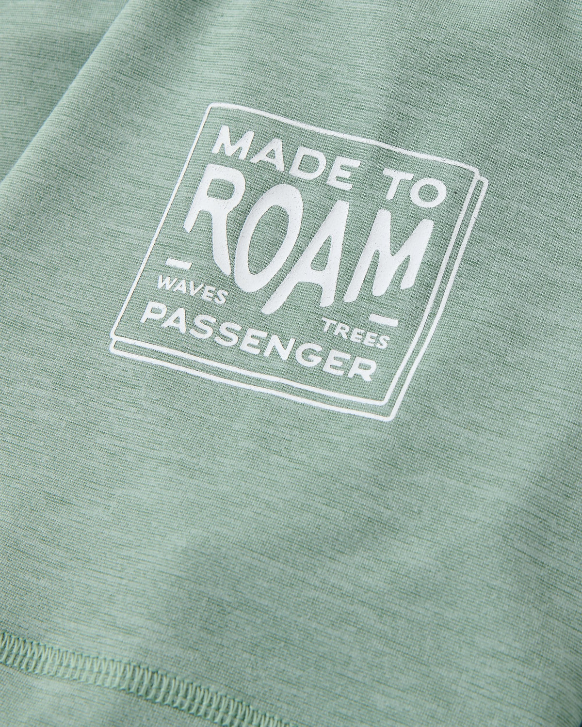 Light Ray Lightweight Surf T-Shirt - Pistachio Marl - Flatlay
