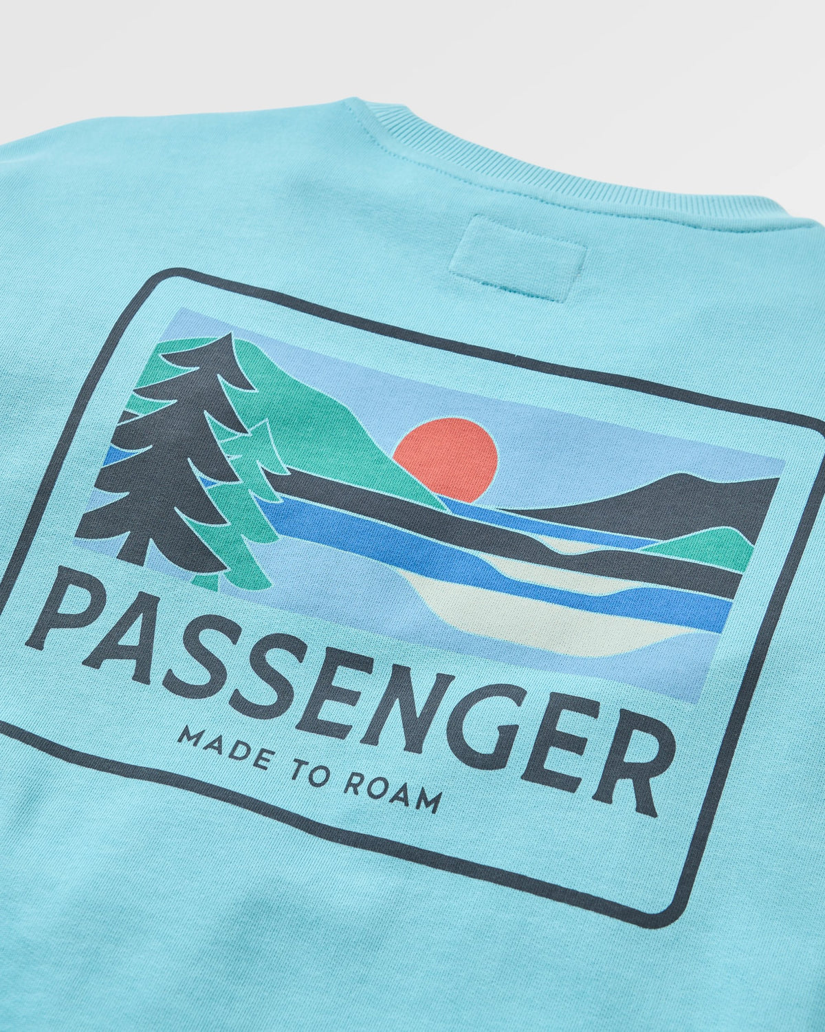 Roamer Women's Recycled Cotton Sweatshirt - Retro Blue - Flatlay