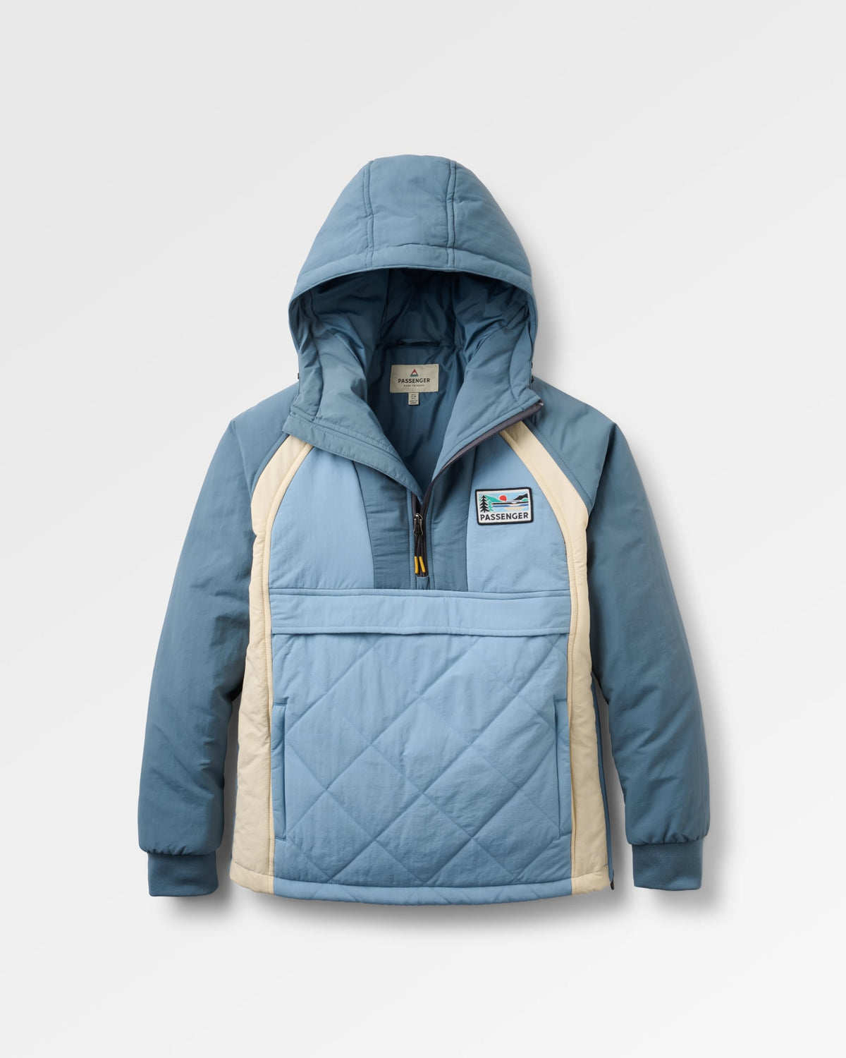 Ocean Insulated Anorak - Stormy Blue/Faded Denim - Flatlay