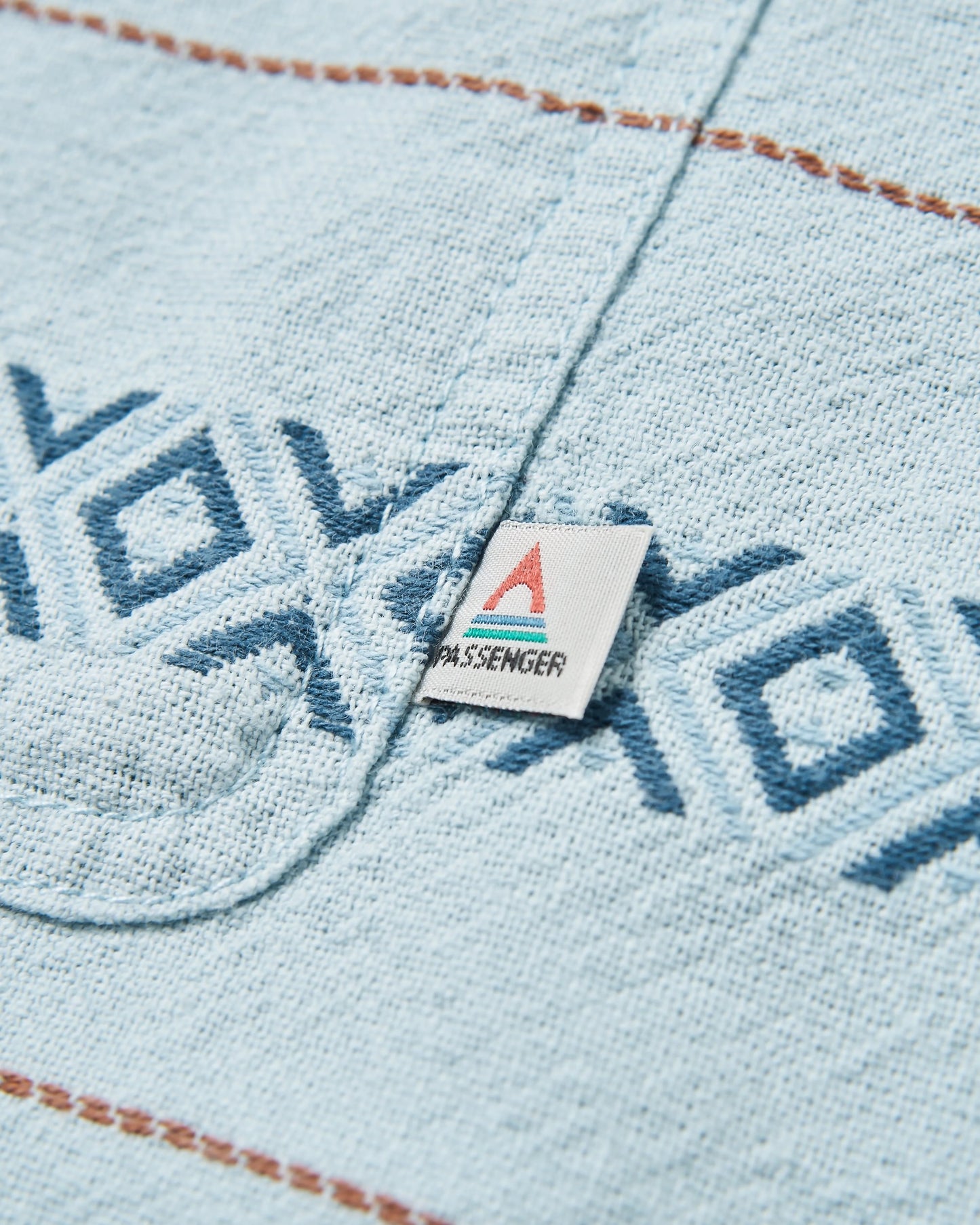 Voyage Jacquard Shirt - Ice Blue Jacquard - Flatlay