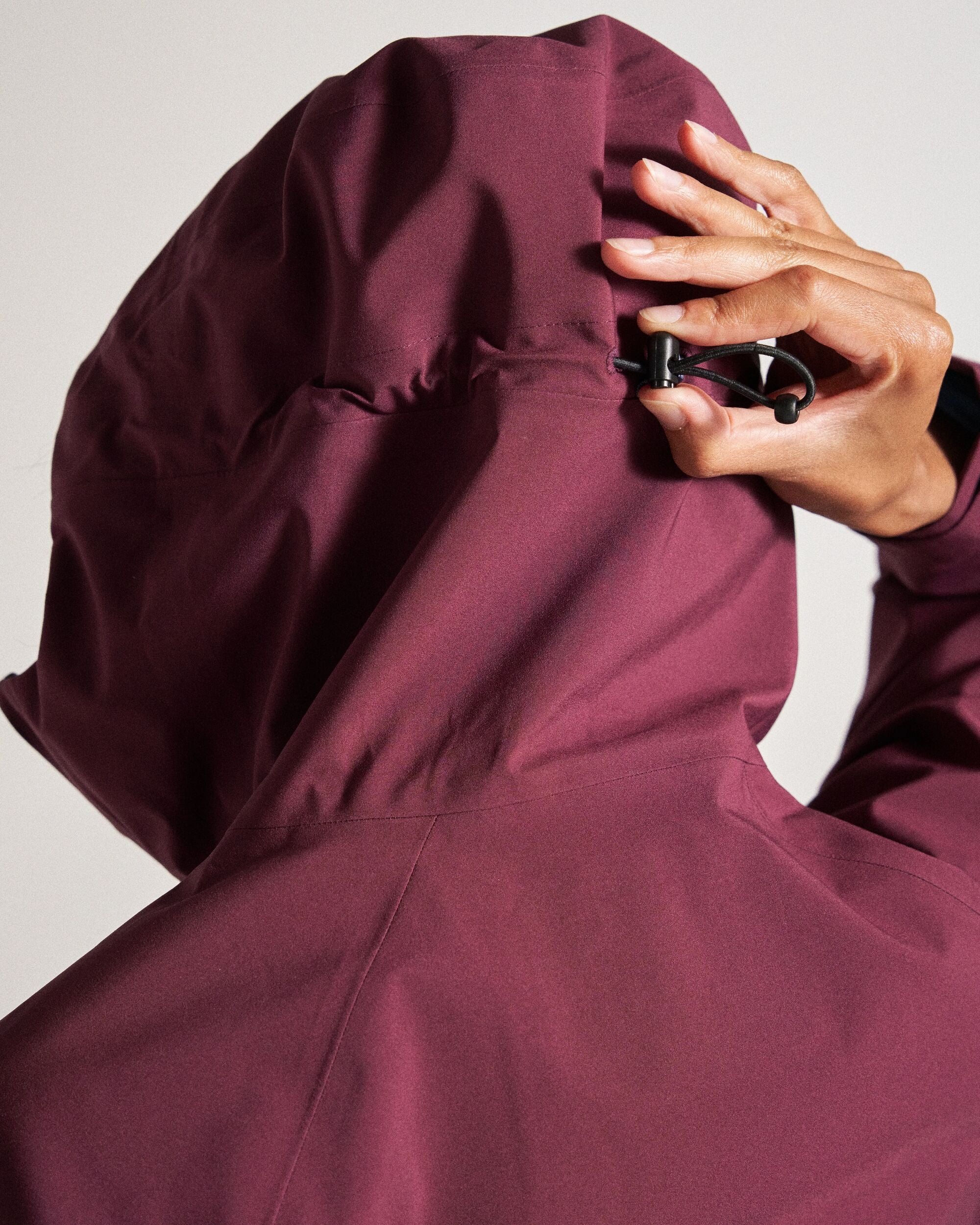 Five Element Recycled Waterproof Jacket - Fig - Studio Model