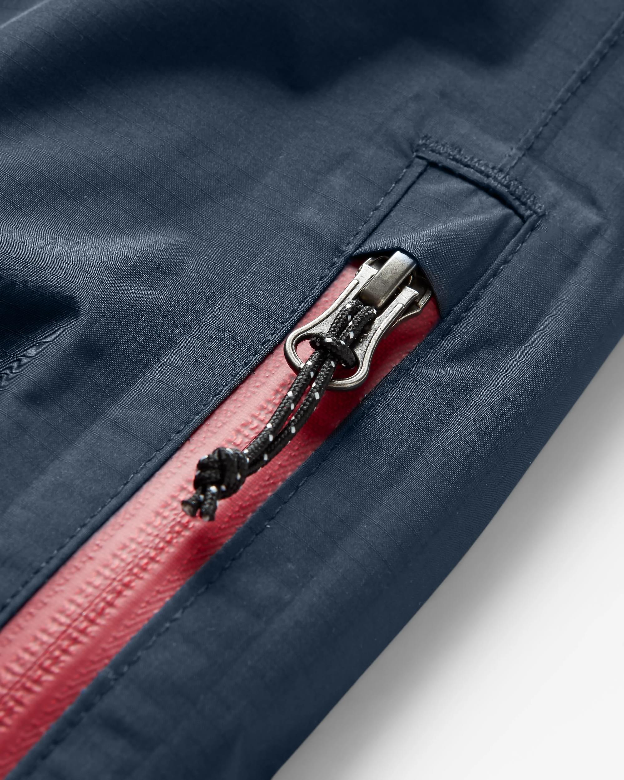 Cloudburst Recycled Waterproof Trouser - Deep Navy - Flatlay