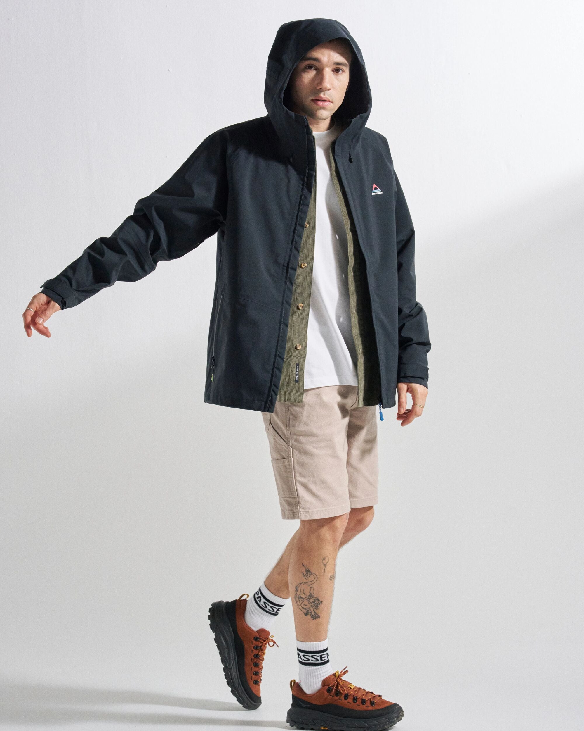 Five Season Waterproof Jacket - Black - Studio Model