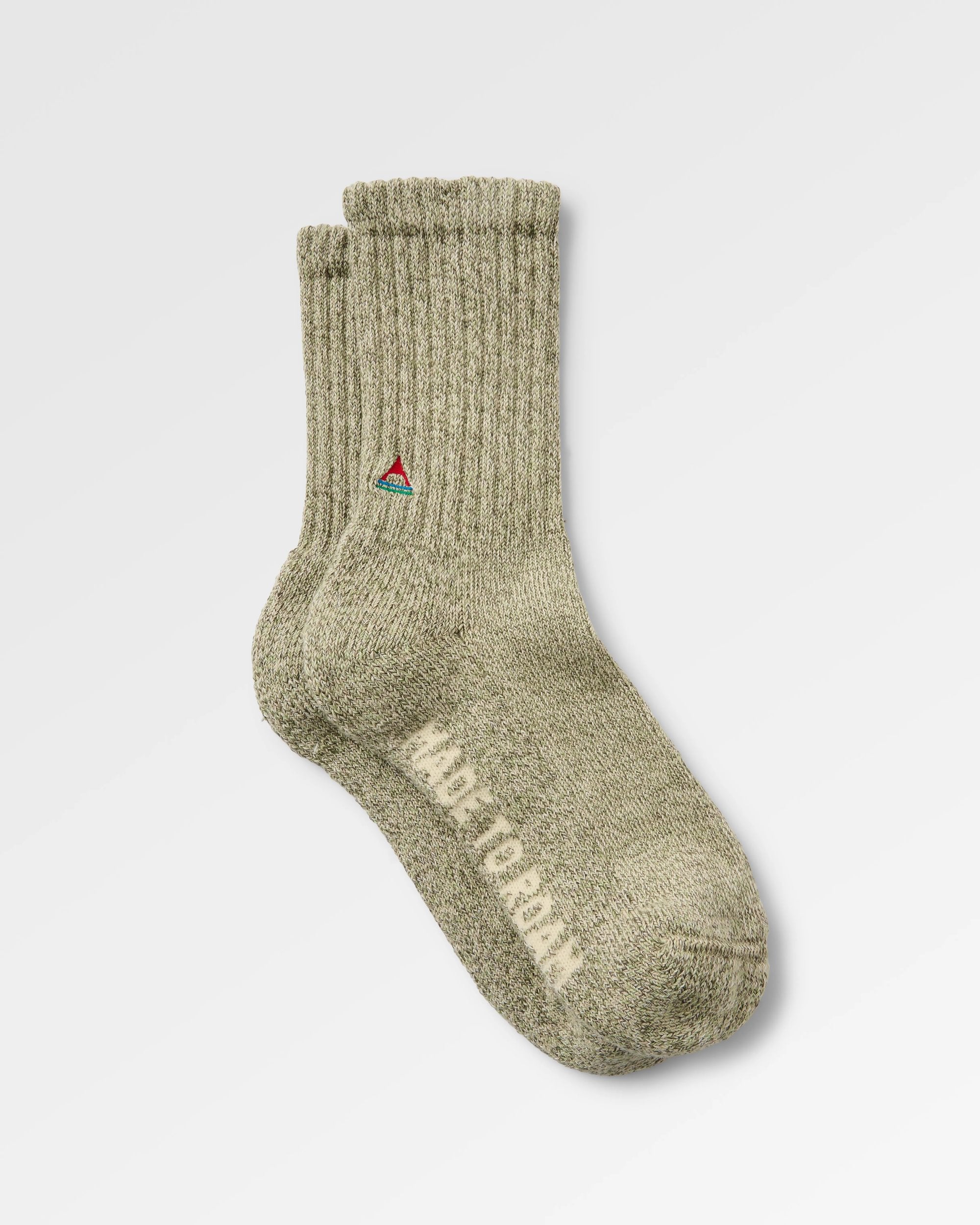 Thorne Heavyweight Sock - Stone - Flatlay