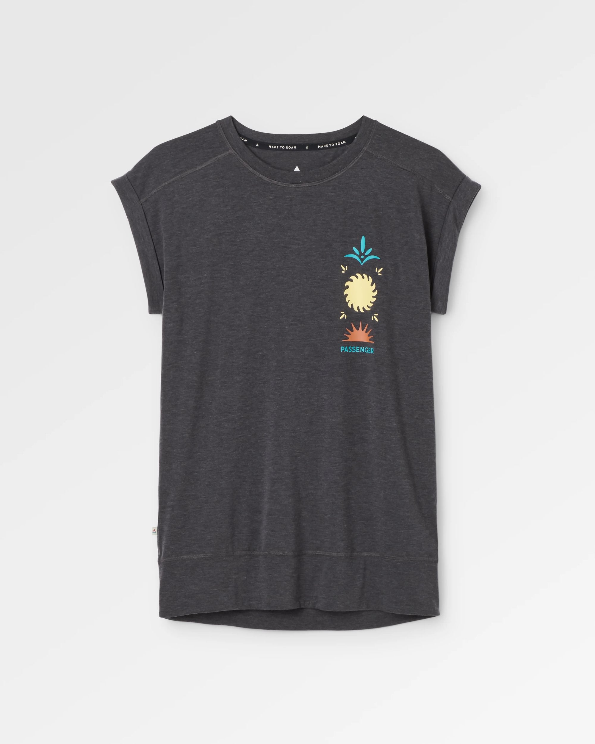 Damen Solscape Active T-Shirt - Verwaschenes Schwarz Marl