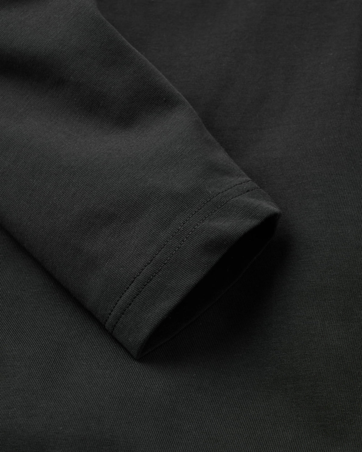 Heritage Relaxed Fit LS T-Shirt - Black - Flatlay
