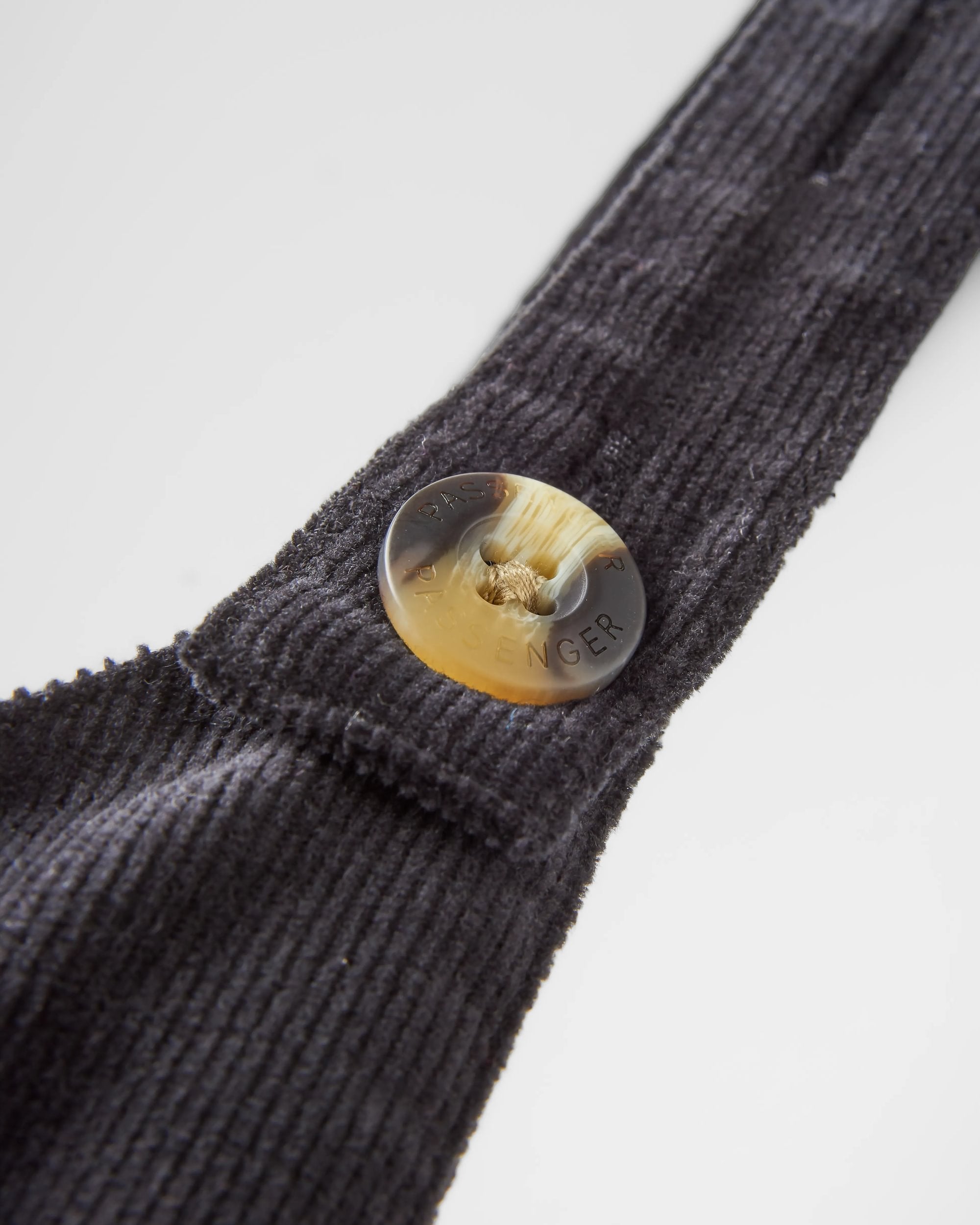 Meadows Organic Cotton Cord Dungarees - Black - Flatlay