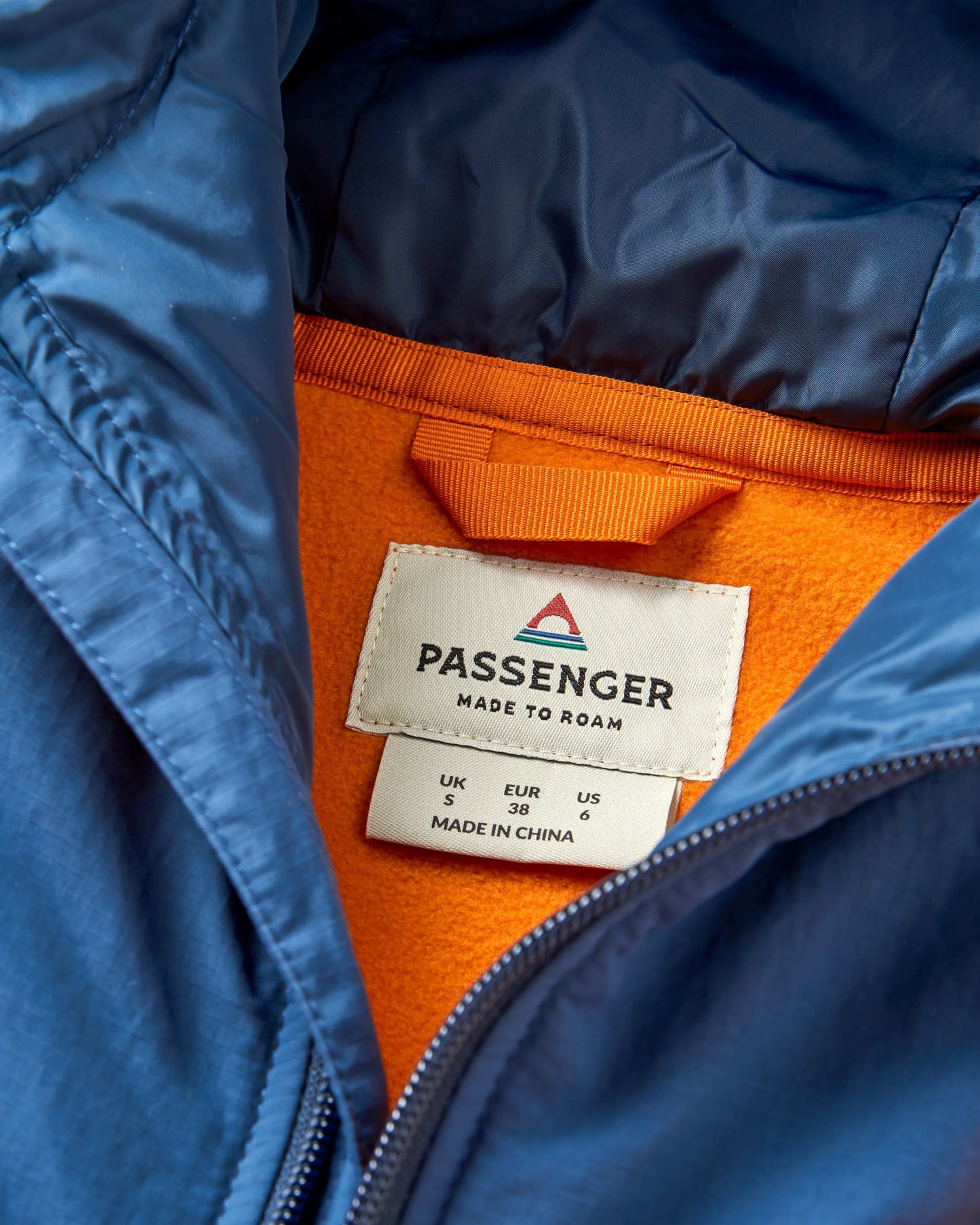 Alexander 2.0 Recycled Hooded Polar Fleece - Sunrise Orange - Flatlay