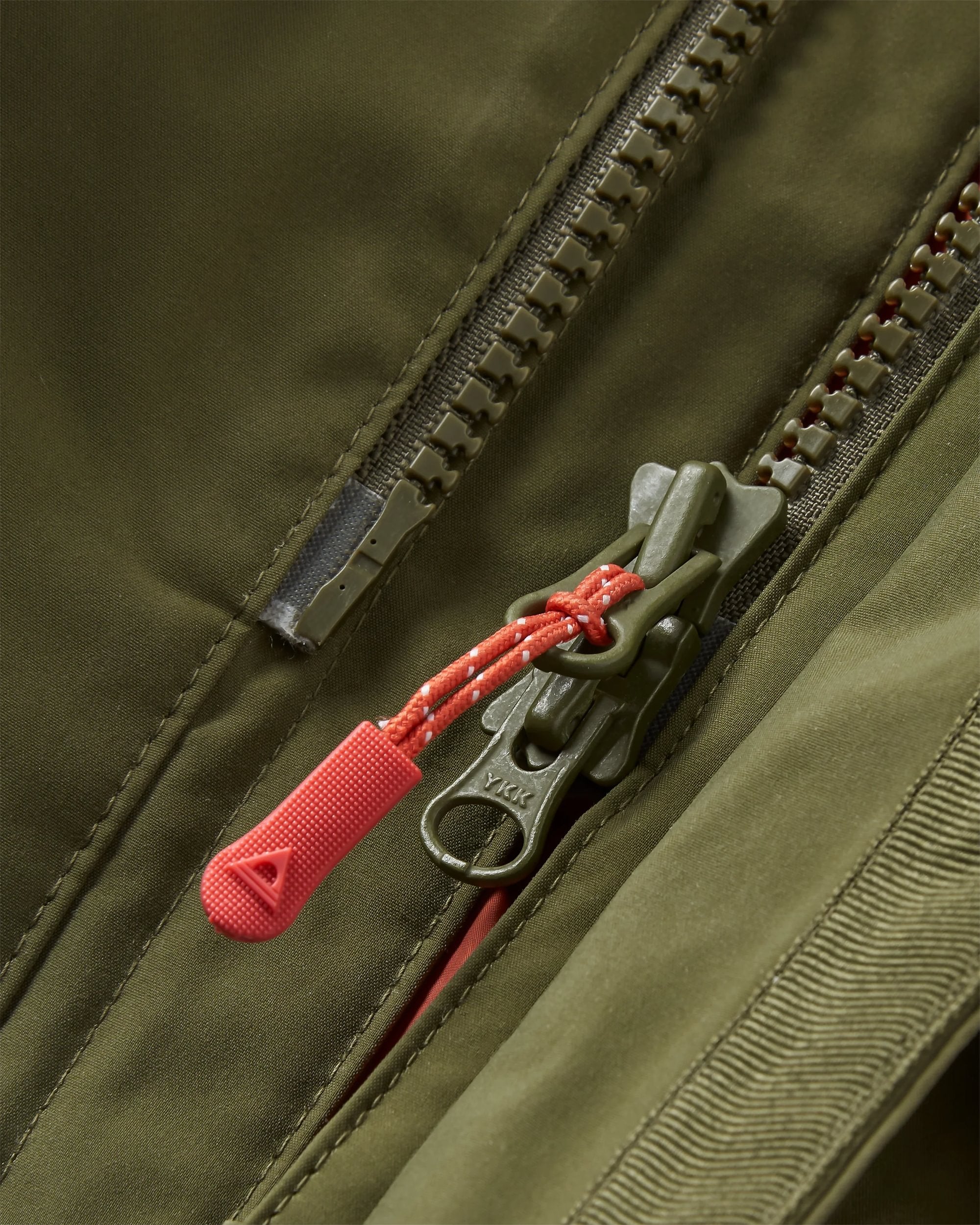 Baltic Recycled Insulated Parka - Khaki - Flatlay