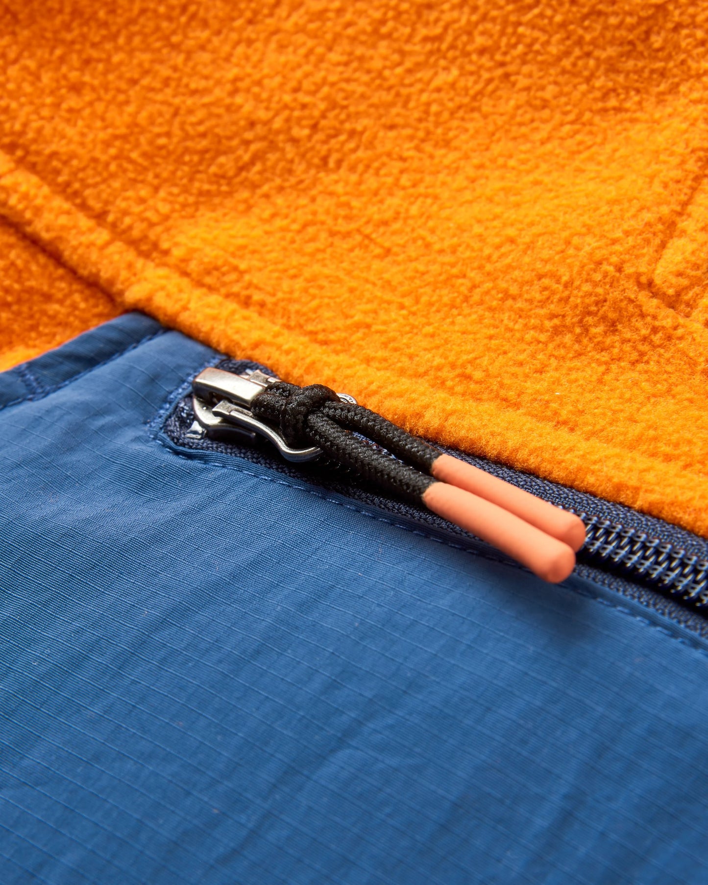 Alexander 2.0 Recycled Hooded Polar Fleece - Sunrise Orange - Flatlay