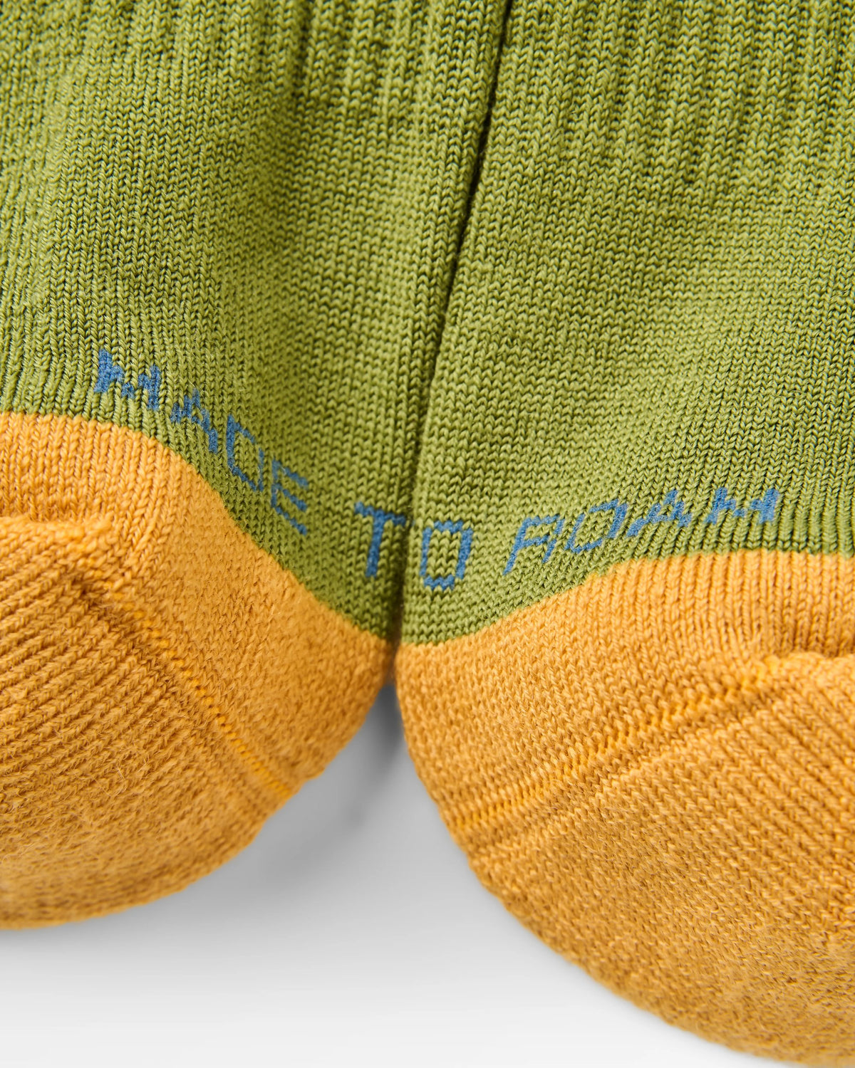 Yukon Merino Active Crew Sock - Tea Green - Flatlay