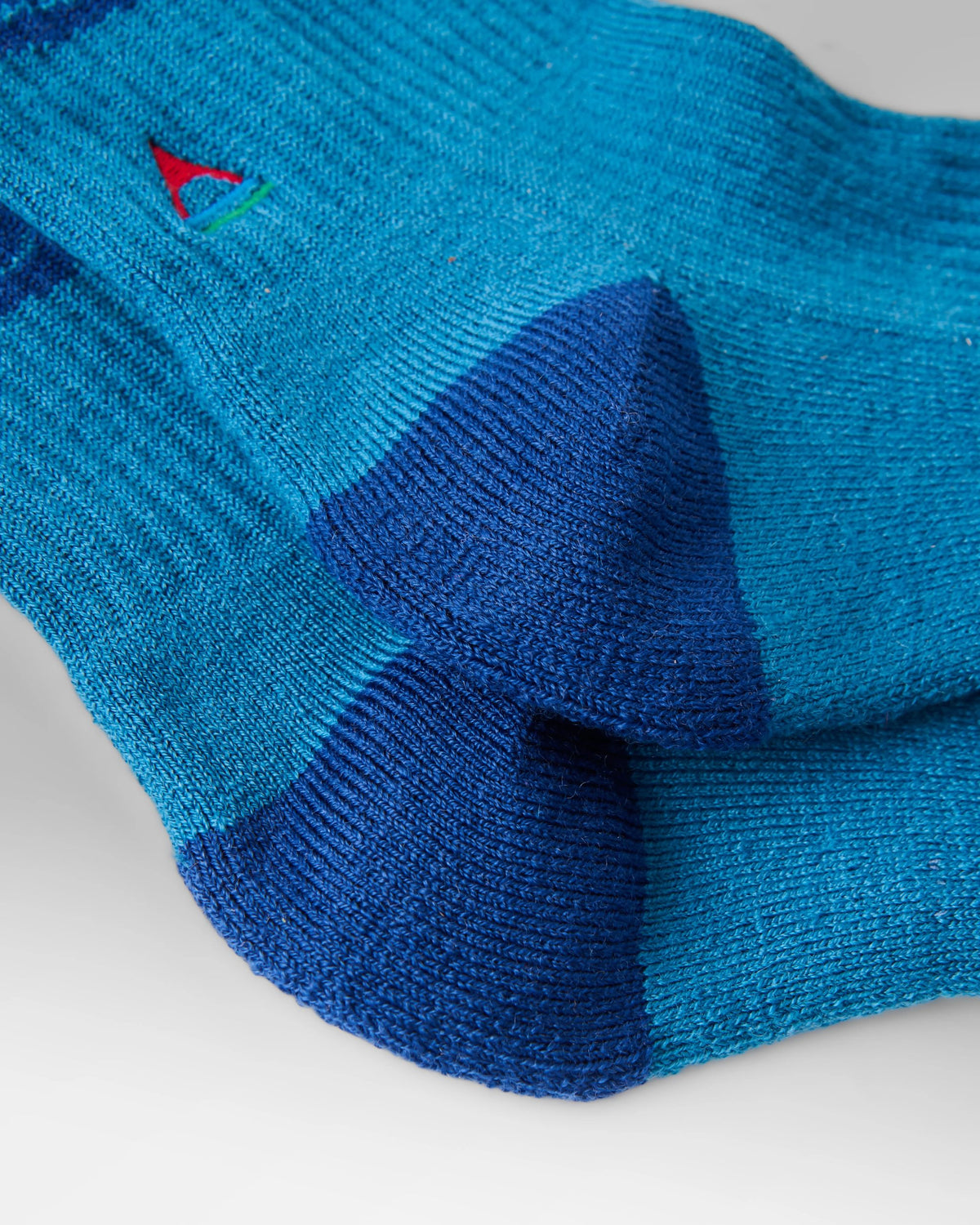 Tahola Merino Socks - Blue Steel - Flatlay