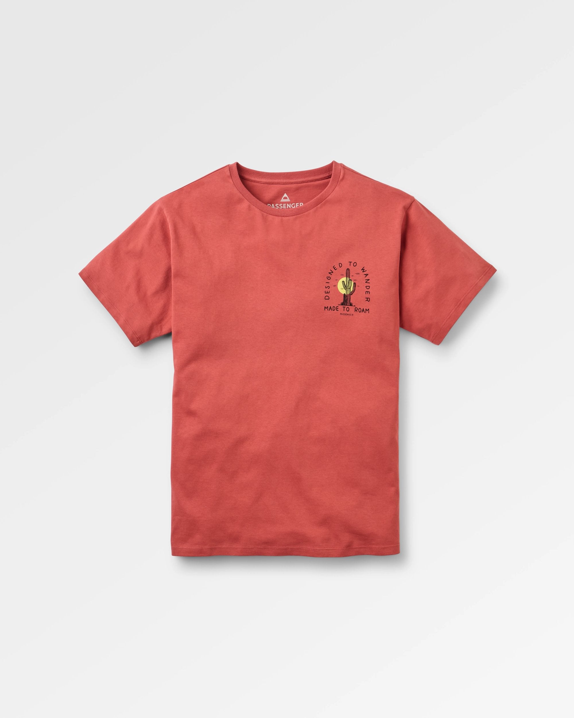 Explore T-shirt - Redwood - Flatlay