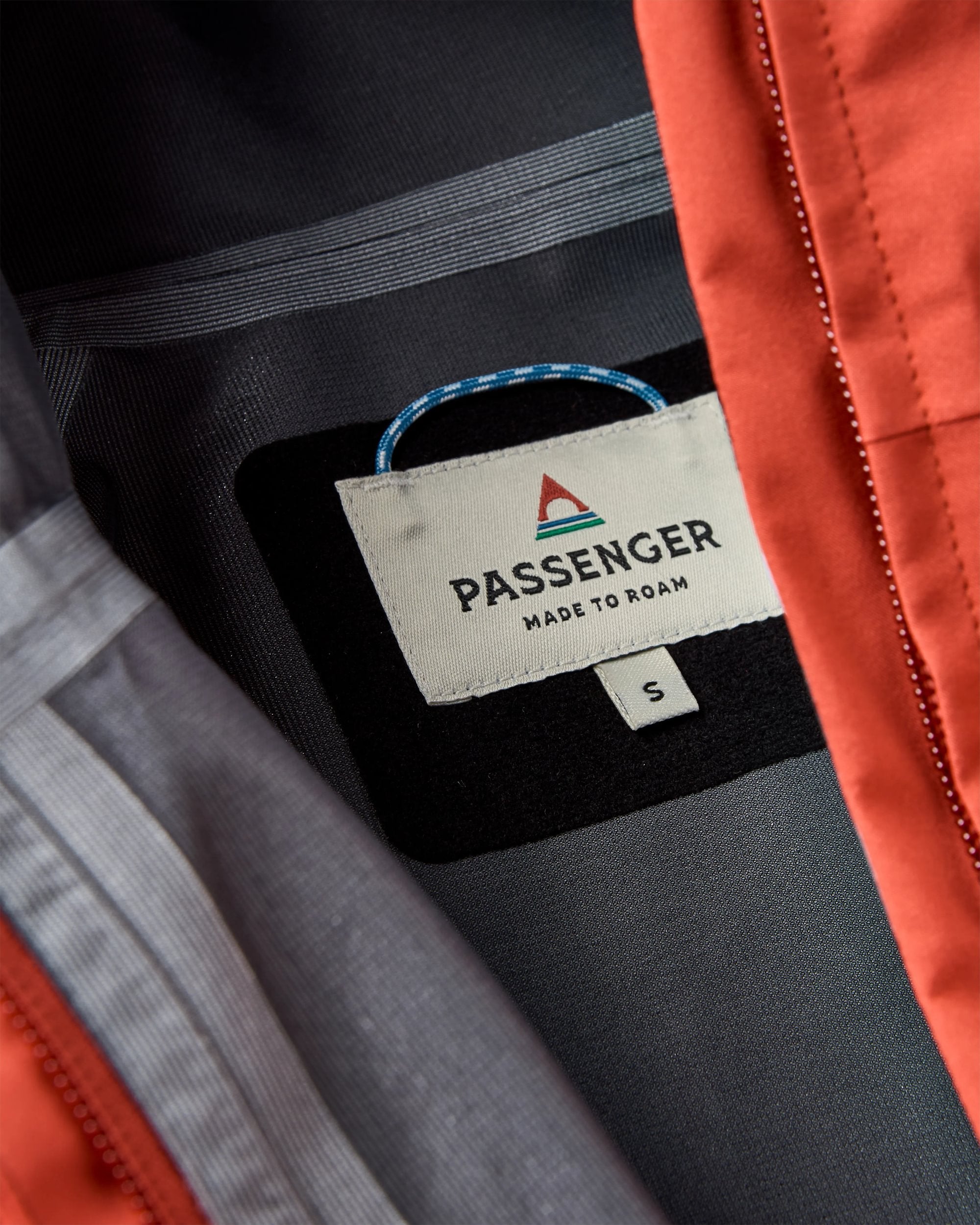 Five Element Recycled Waterproof Jacket - Red Ochre - Flatlay