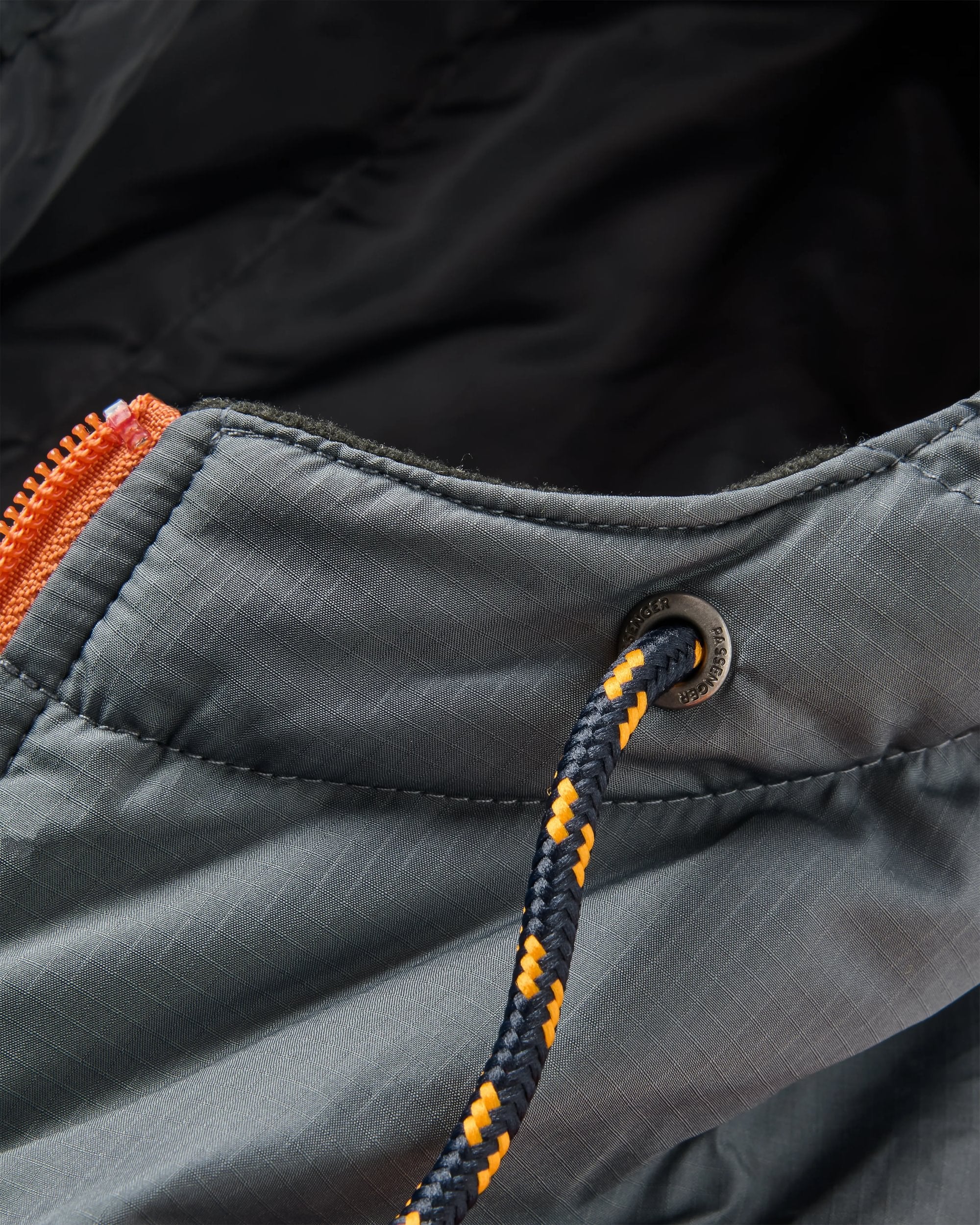 Ocean Recycled Insulated 1/2 Zip Jacket - Ensign Blue - Flatlay