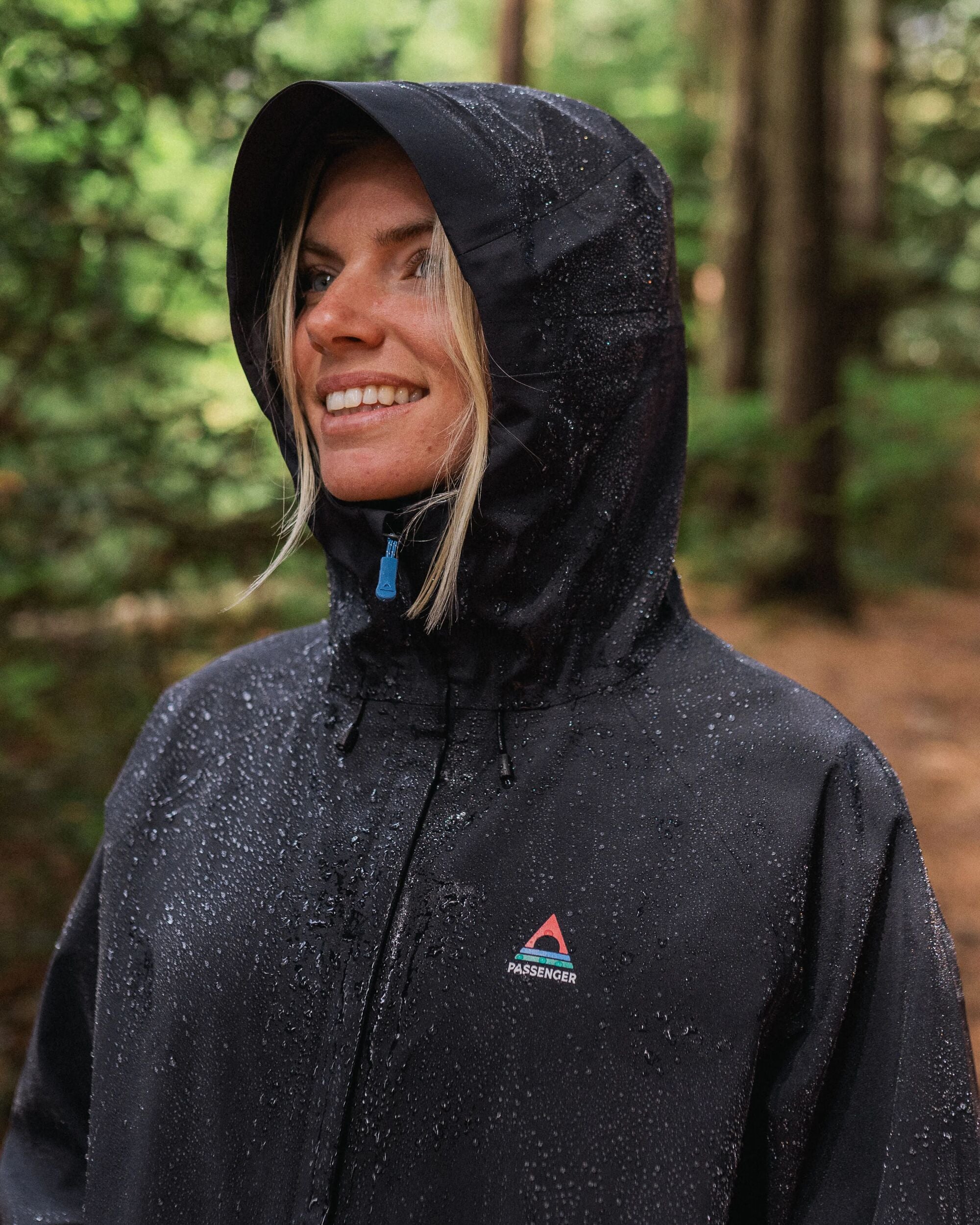 Five Element Recycled Waterproof Jacket - Black - Lifestyle