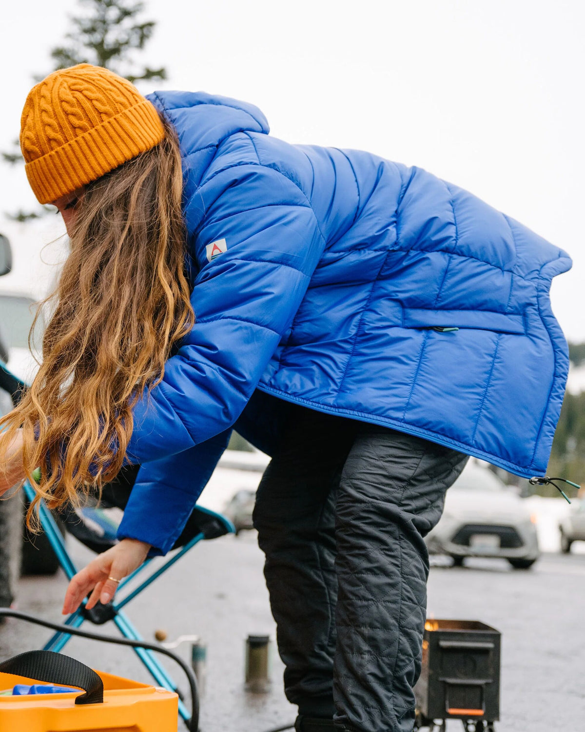 Kai Insulated Jacket - Azure Blue - Lifestyle