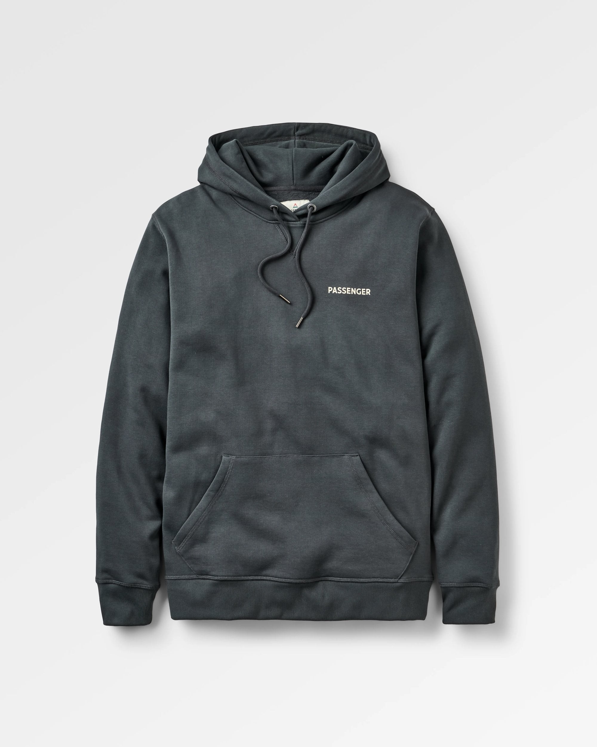 Roamer Recycled Cotton Hoodie - Black - Flatlay