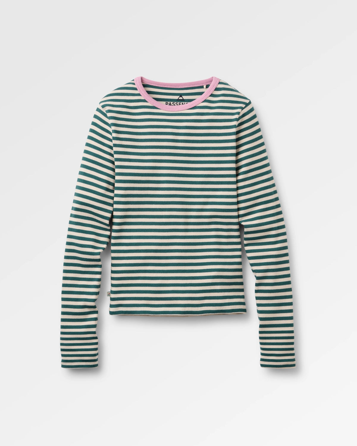 Out There Ribbed LS T-Shirt - Mediterranean - Flatlay
