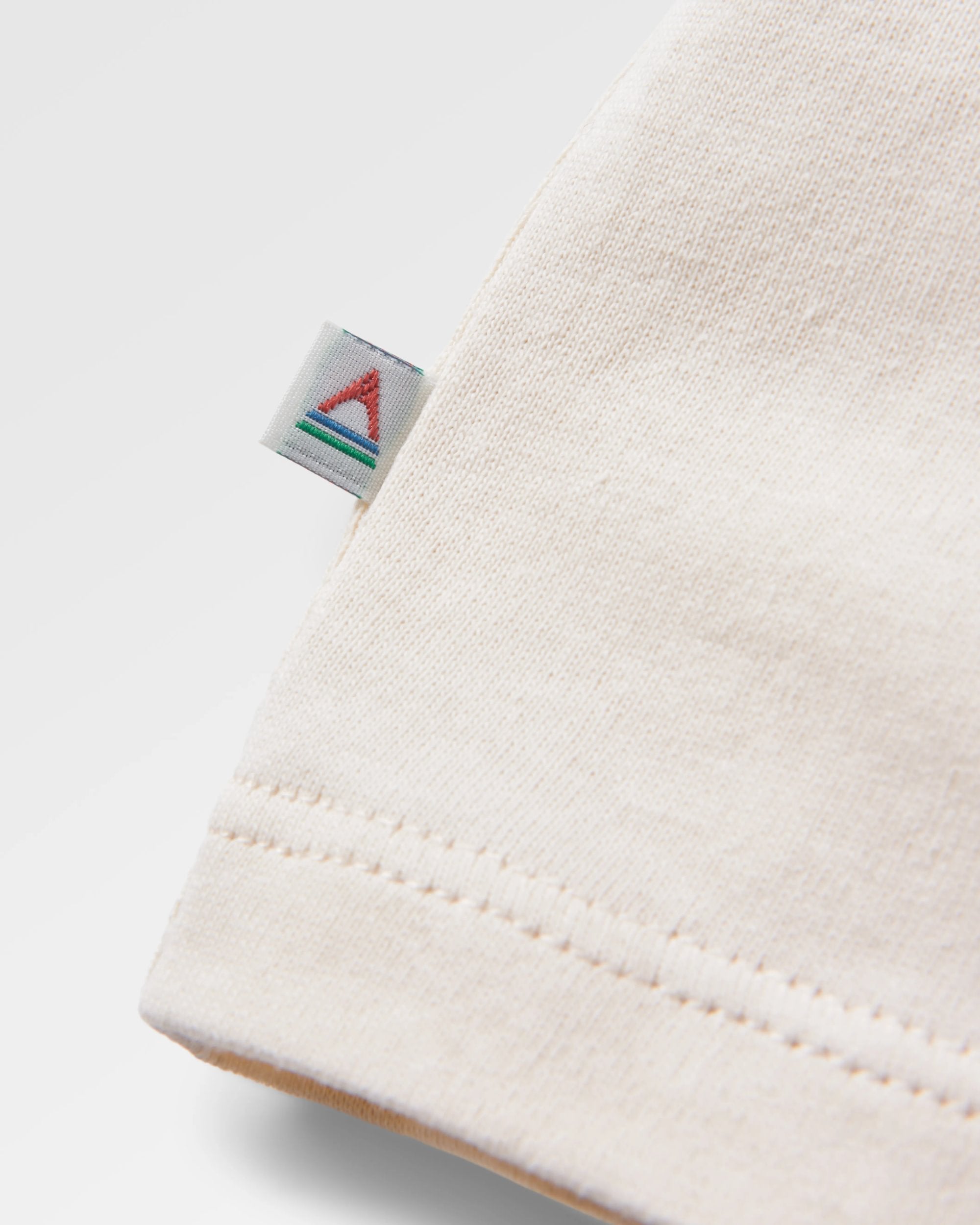 Seasonal Recycled Cotton Oversized T-Shirt - Birch - Flatlay