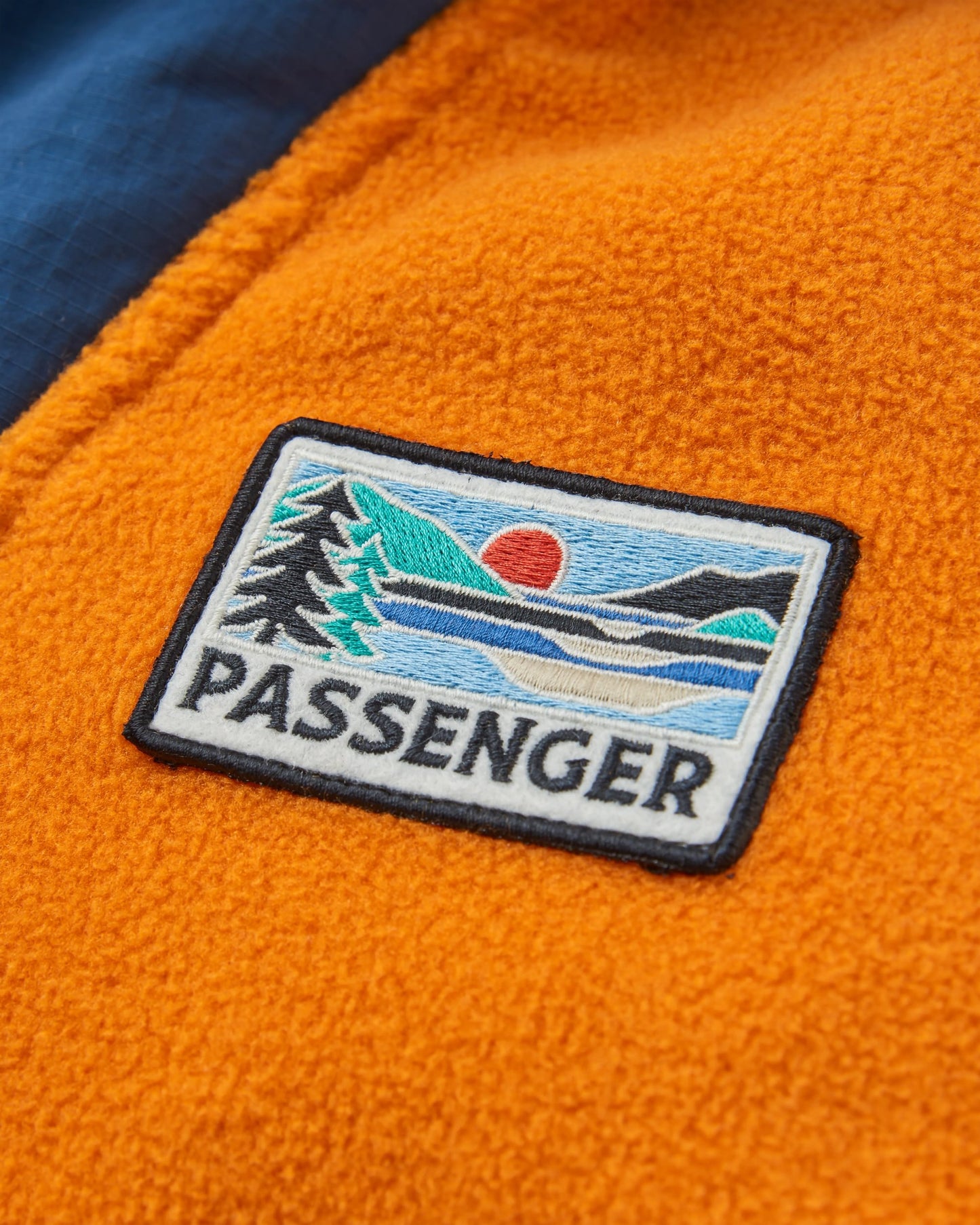 Alexander 2.0 Recycled Hooded Polar Fleece - Sunrise Orange - Flatlay
