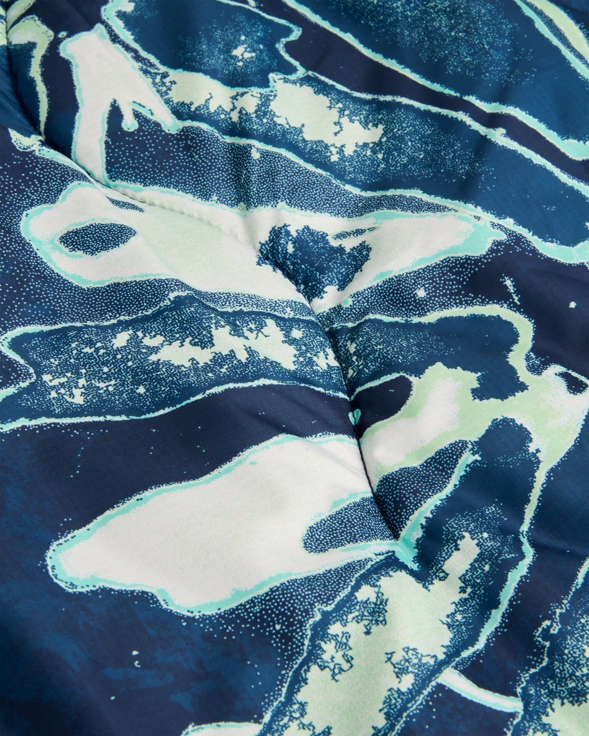 Cabin Sherpa Blanket - Frost Rich Navy - Flatlay