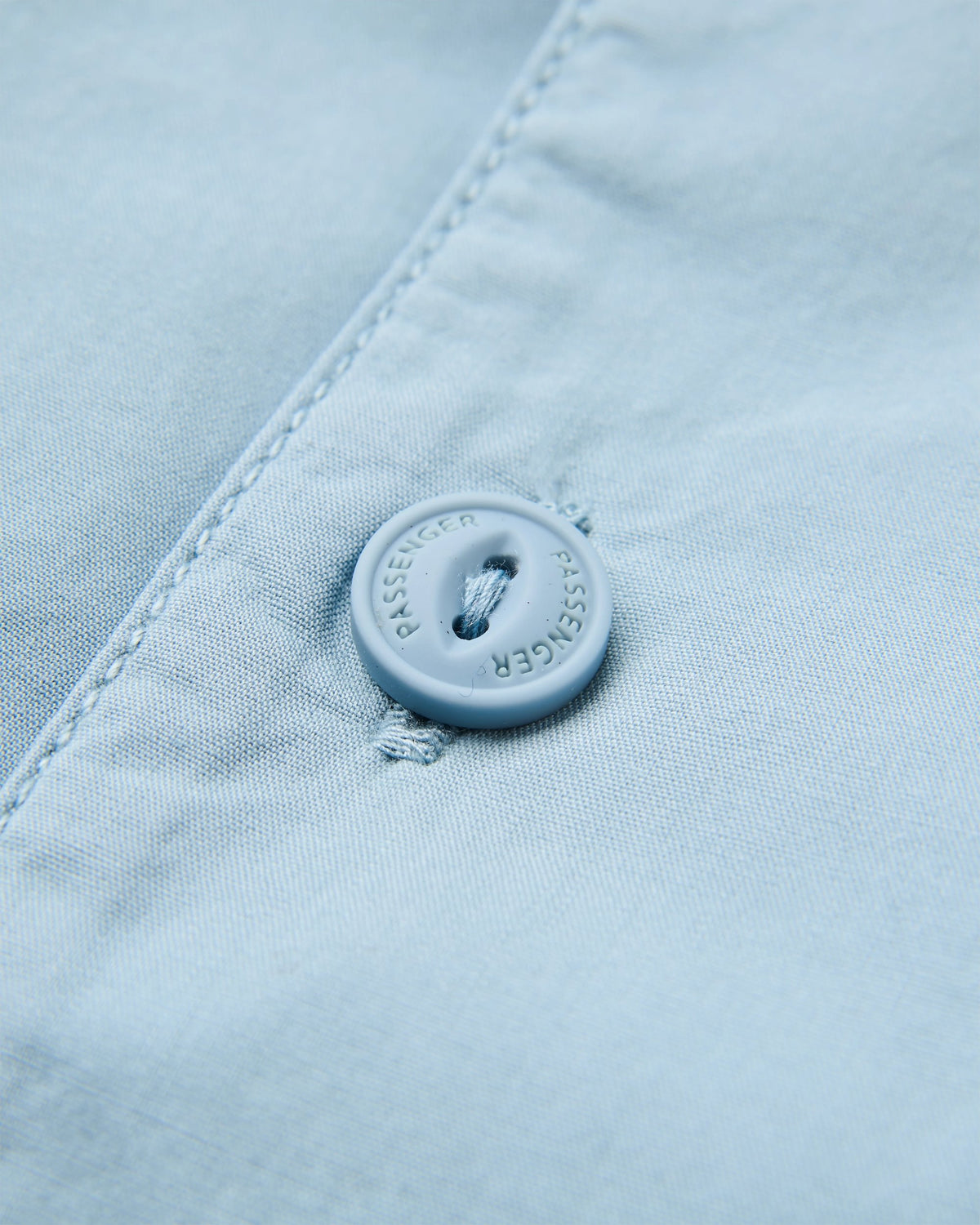 Acreage Organic Cotton LS Shirt - Faded Denim - Flatlay