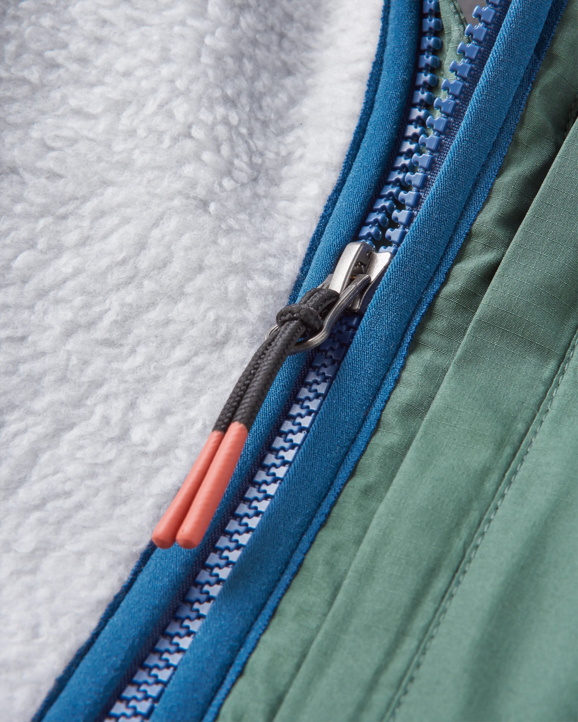 Offgrid 1/2 Zip Recycled Sherpa Fleece - Grey Marl 2 - Flatlay