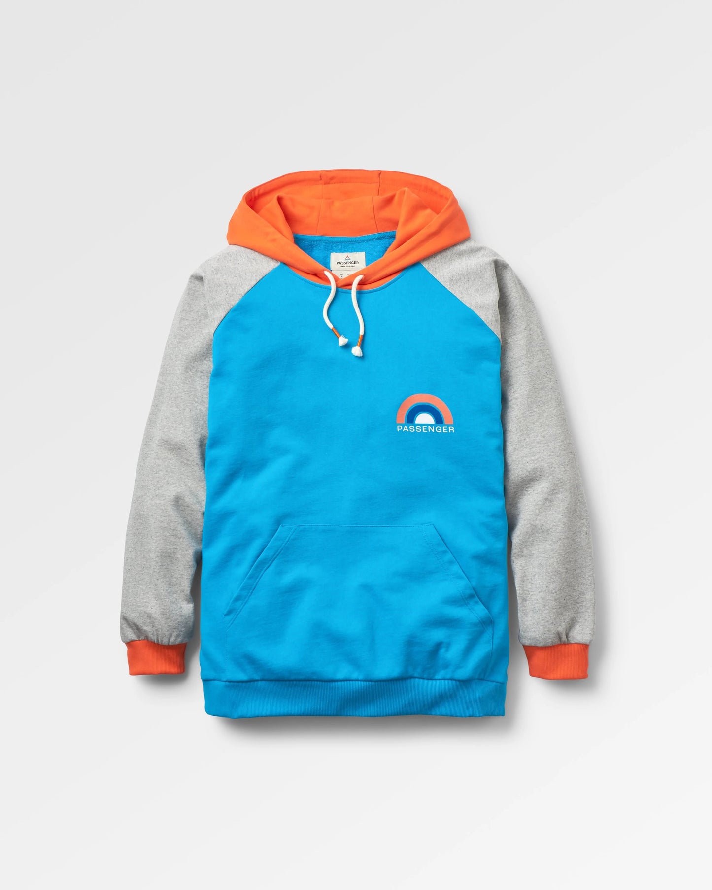 Riser Organic Cotton Hoodie - Bluejay - Flatlay