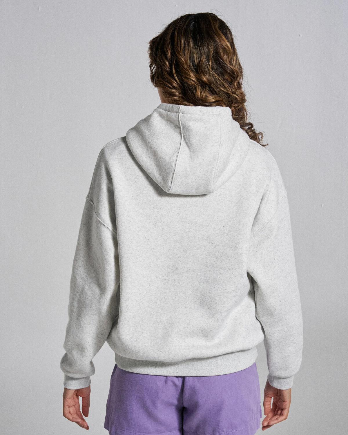 Legacy Hoodie - Light Grey Marl - Studio Model