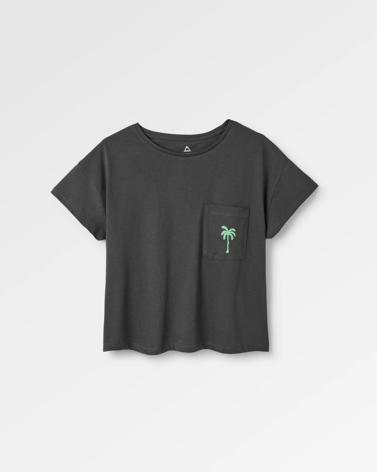Stack Pocket T-Shirt - Faded Black - Flatlay
