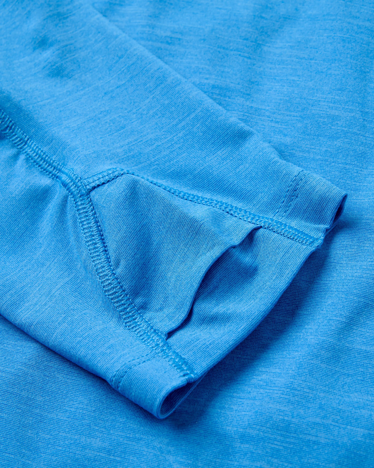 Light Ray Lightweight UPF50 LS T-Shirt - Marine Blue Marl - Flatlay