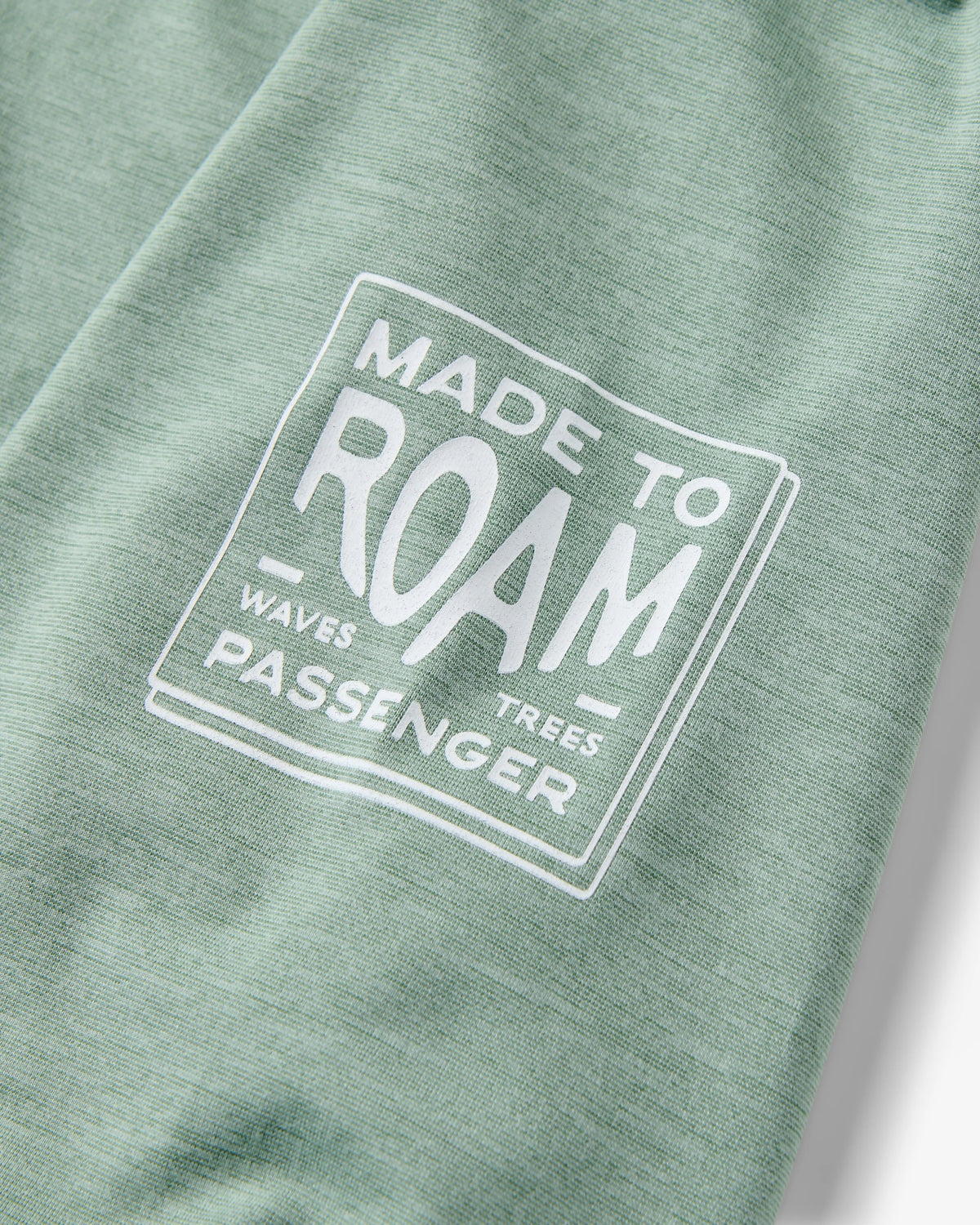 Light Ray Lightweight UPF50 LS T-Shirt - Pistachio Marl - Flatlay